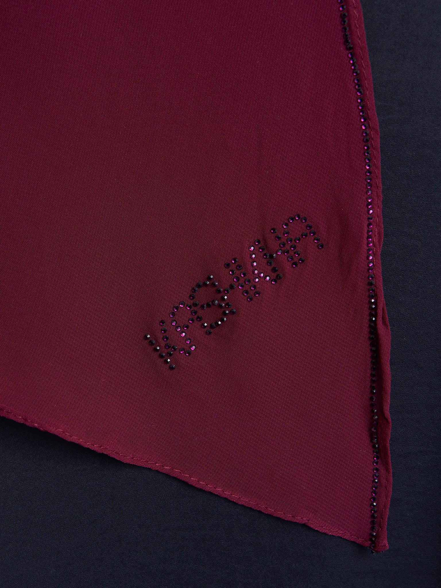 Ready to Wear Chiffon Single Stone Line Border Hijab (KP18115L) - Image 52