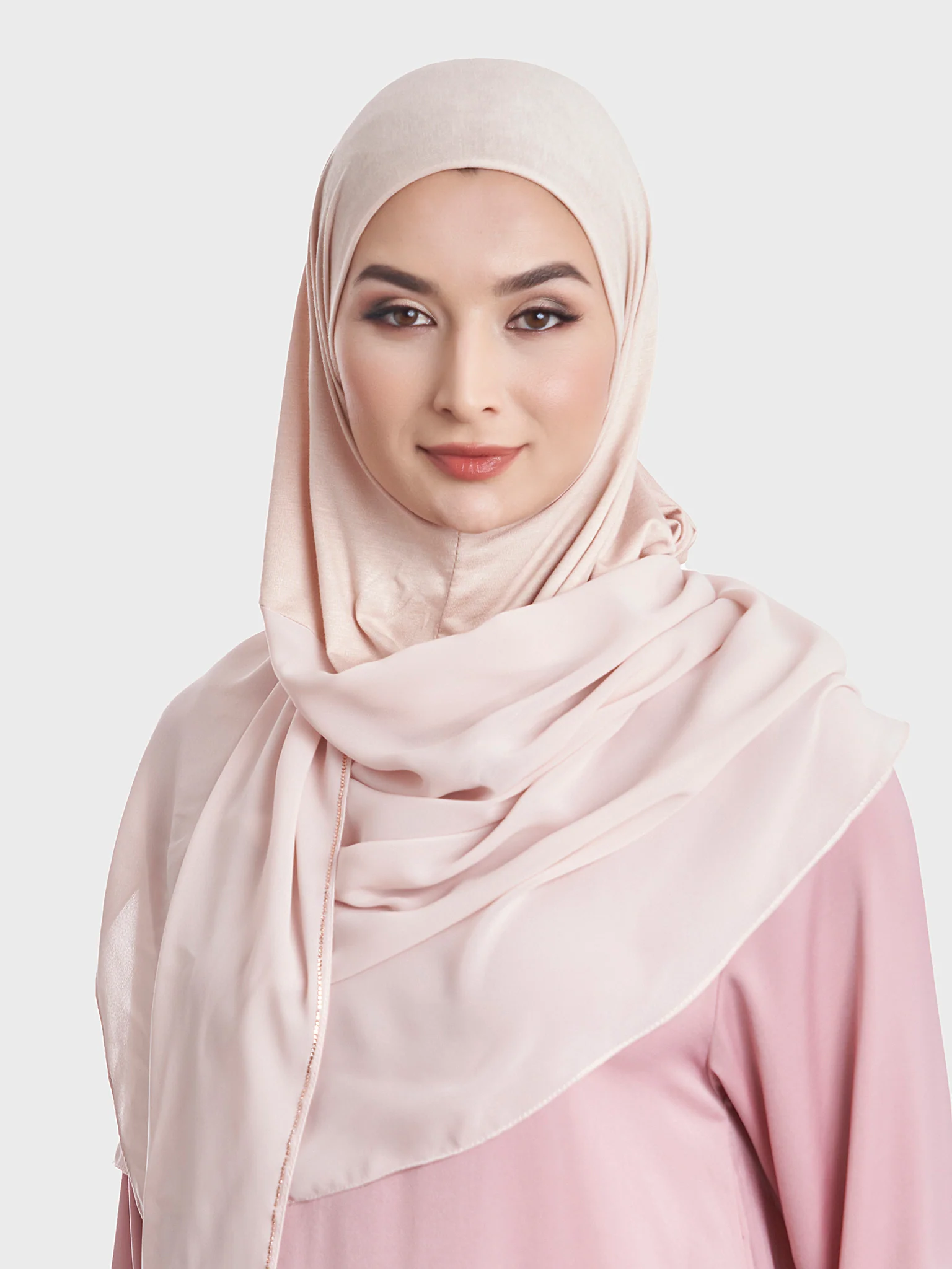 Ready to Wear Chiffon Single Stone Line Border Hijab (KP18115L) - Image 61