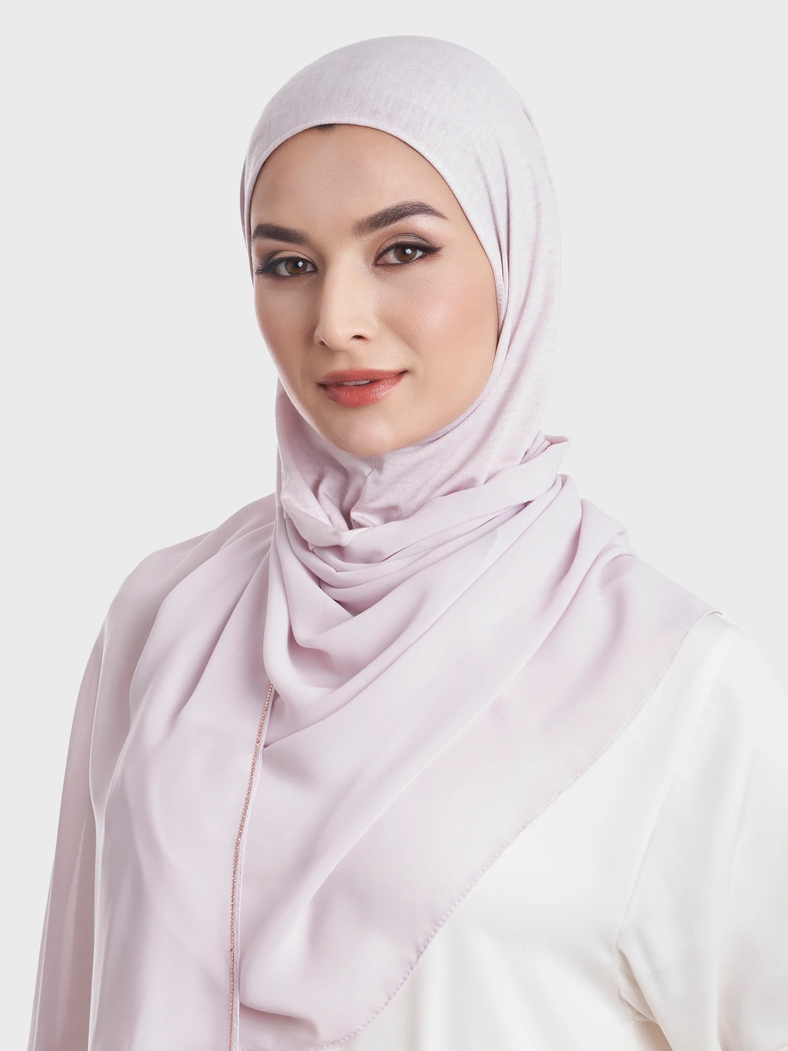 Ready to Wear Chiffon Single Stone Line Border Hijab (KP18115L) - Image 65