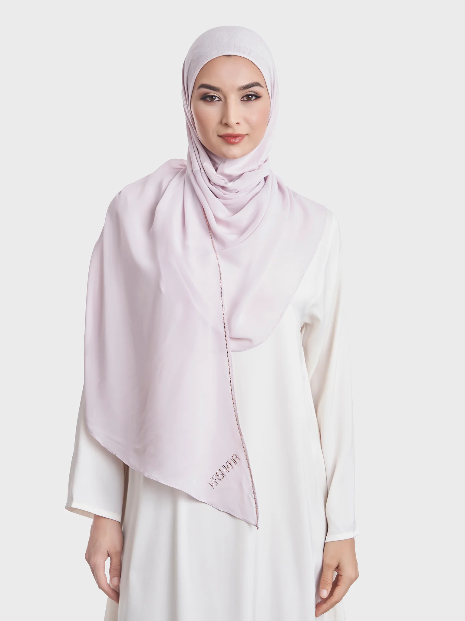 Ready to Wear Chiffon Single Stone Line Border Hijab (KP18115L) - Image 68