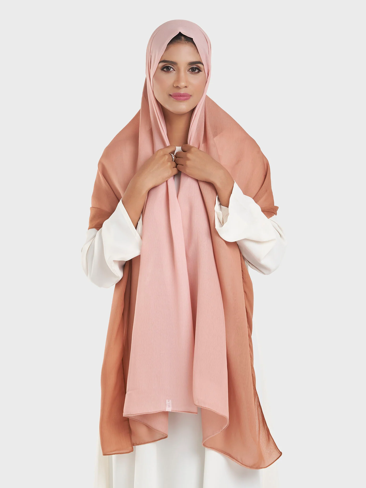 Double Layered Chiffon Shaded Hijab (KP18199L) - Image 11