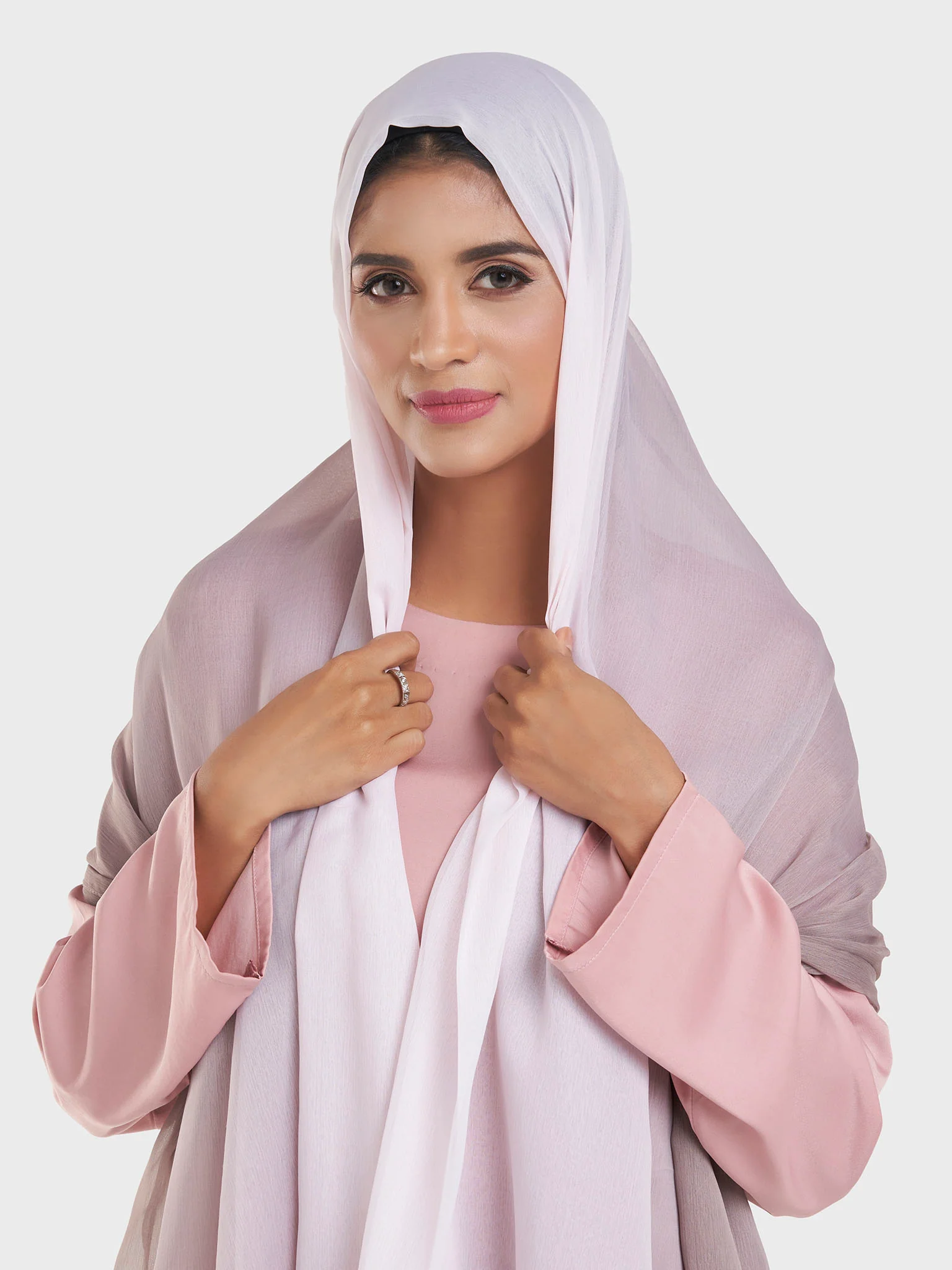 Double Layered Chiffon Shaded Hijab (KP18199L) - Image 25