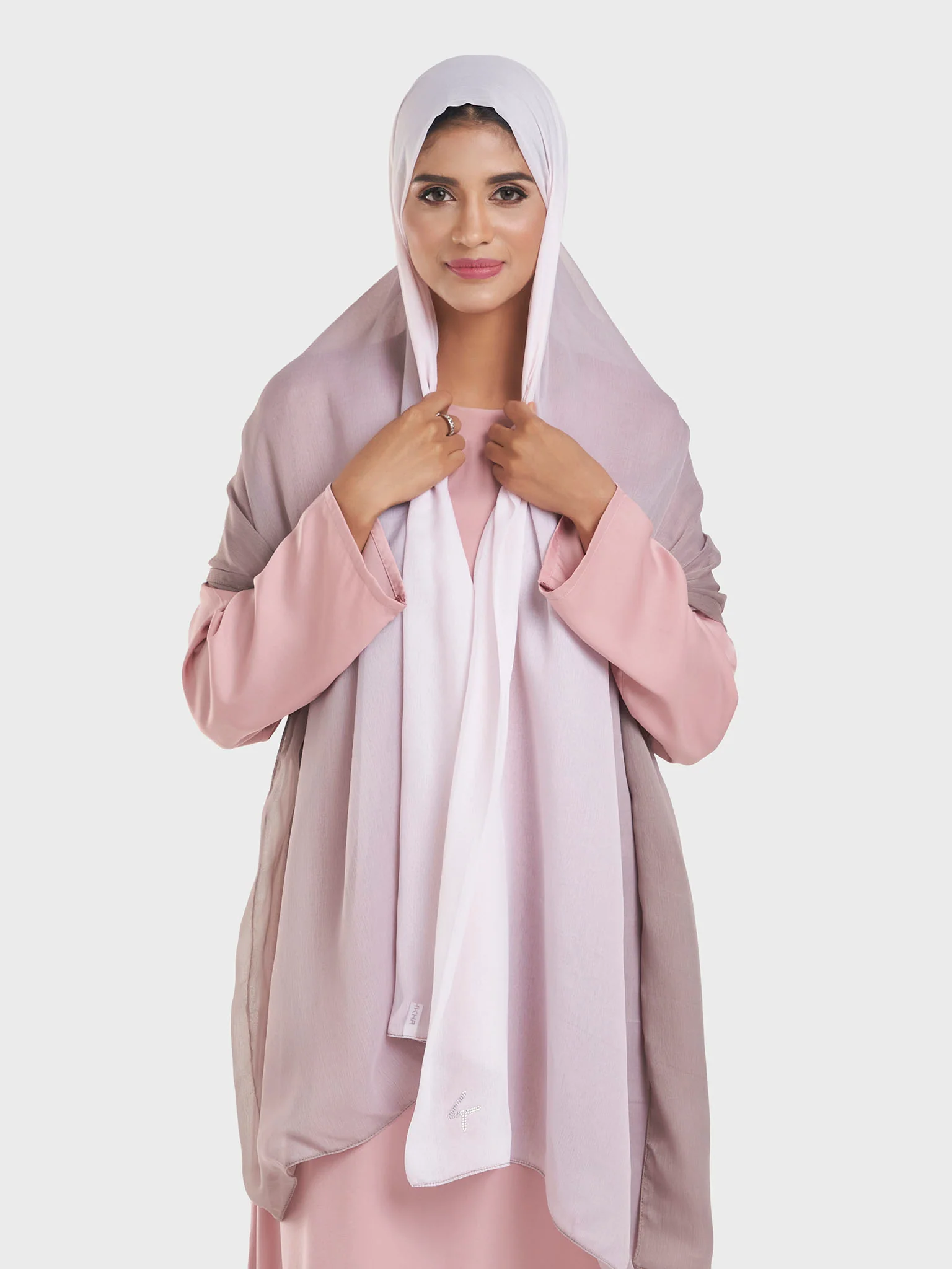 Double Layered Chiffon Shaded Hijab (KP18199L) - Image 26