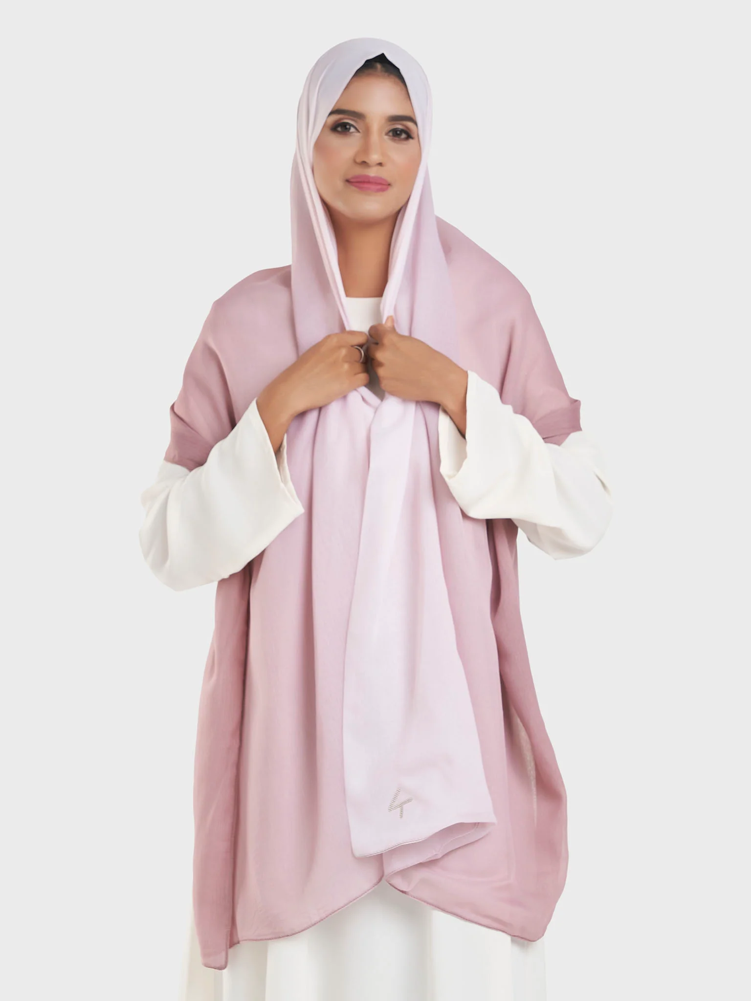 Double Layered Chiffon Shaded Hijab (KP18199L) - Image 8