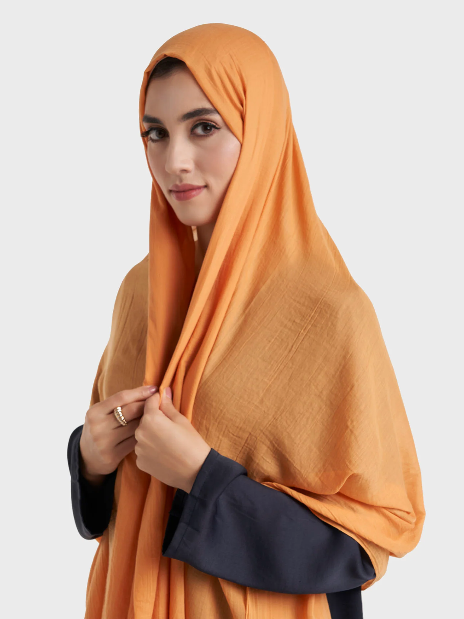 Plain Cotton Viscose Hijab (KGD171L) - Image 10