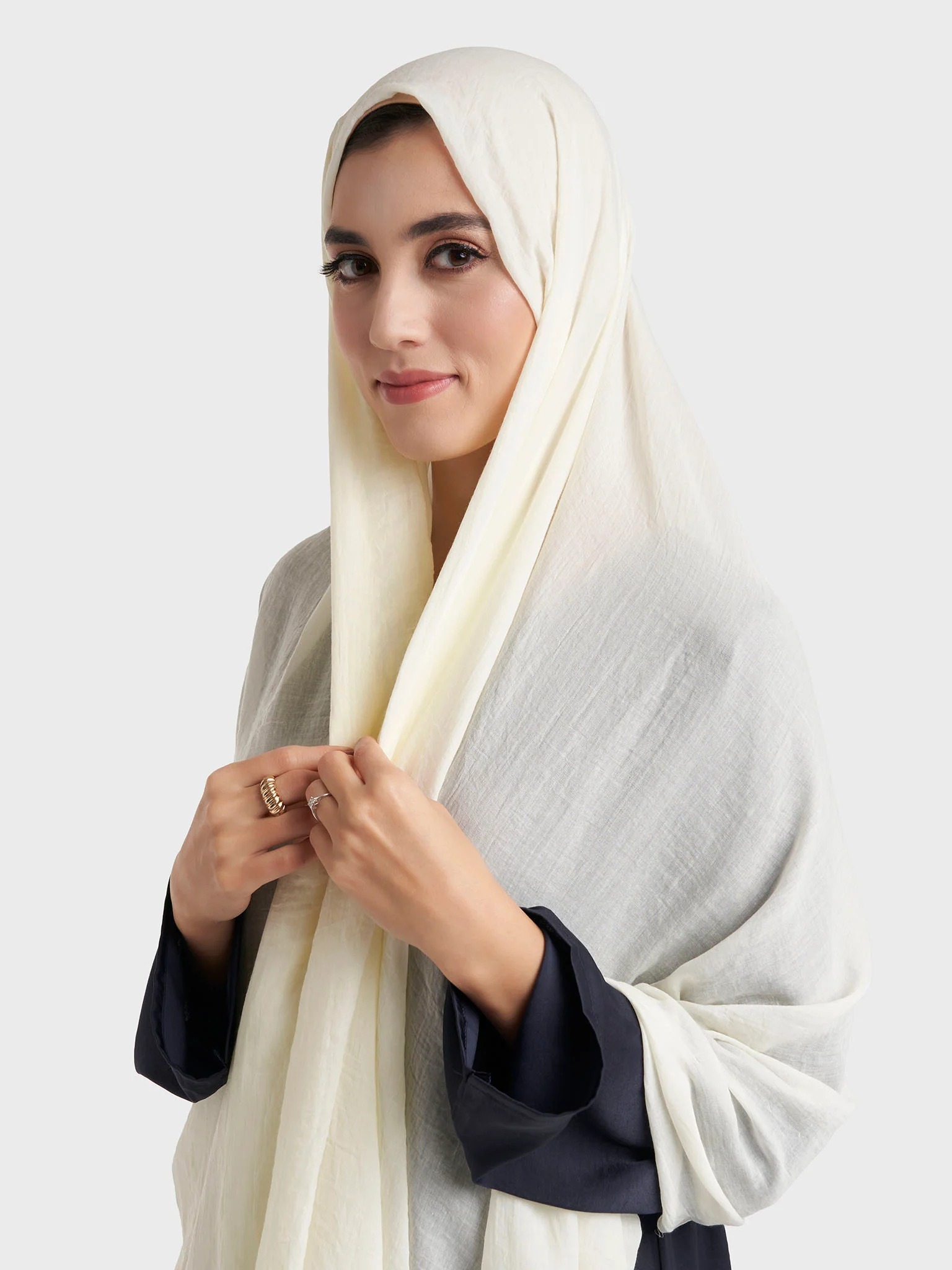 Plain Cotton Viscose Hijab (KGD171L) - Image 13