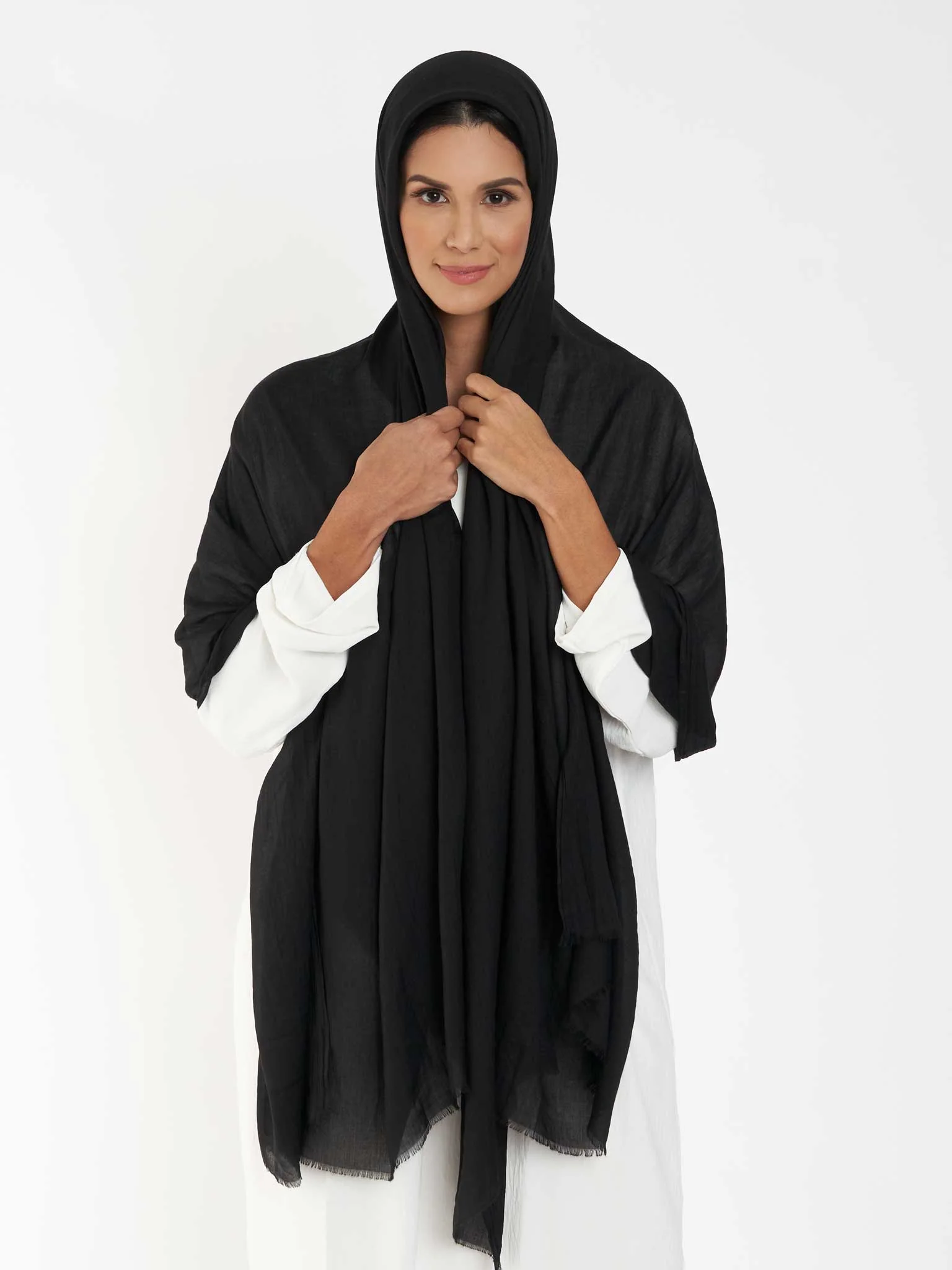 Plain Cotton Viscose Hijab (KGD171L) - Image 28