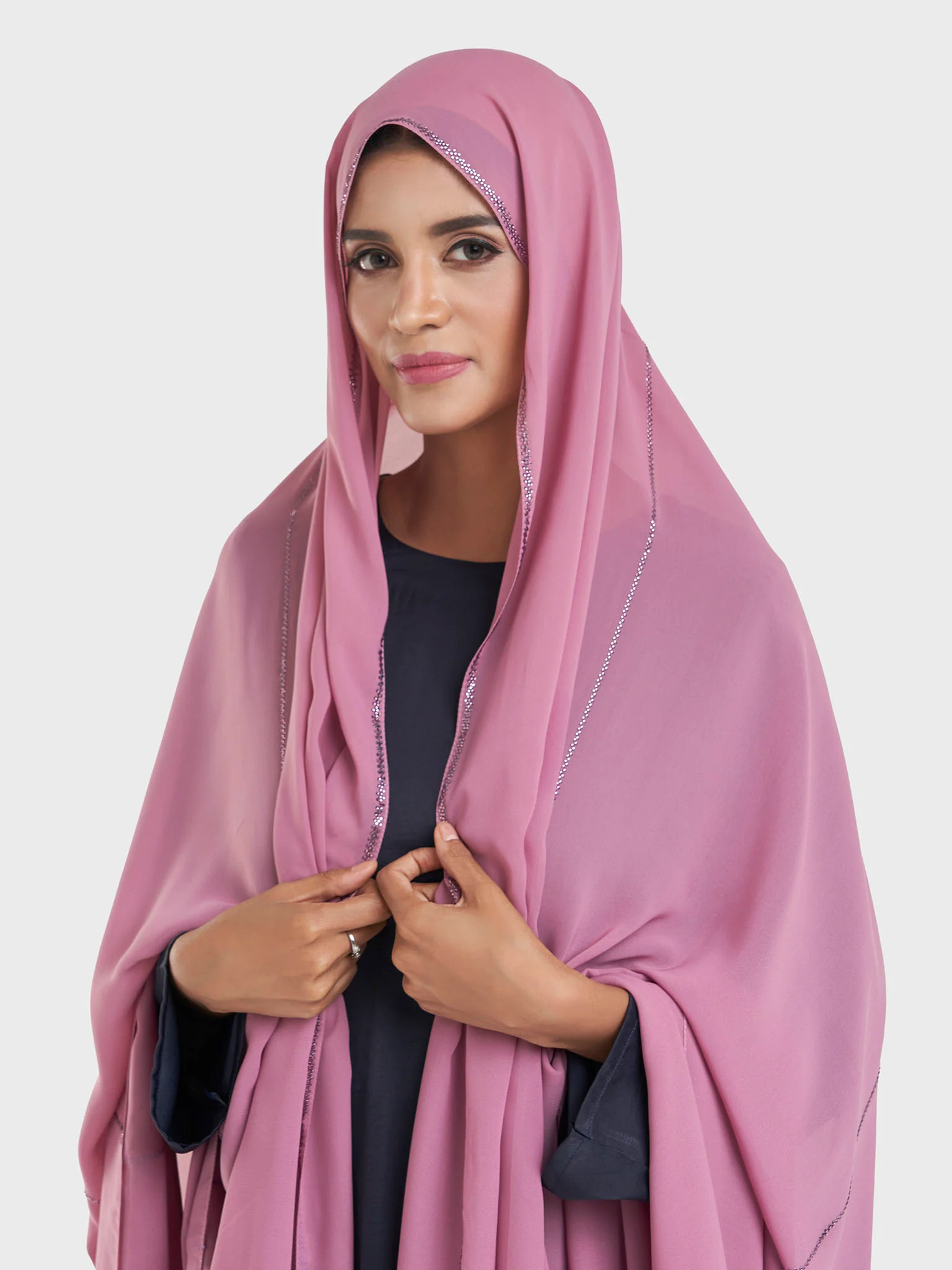 Chiffon Broken Stone Line Maxi Hijab (KP18203L) - Image 12