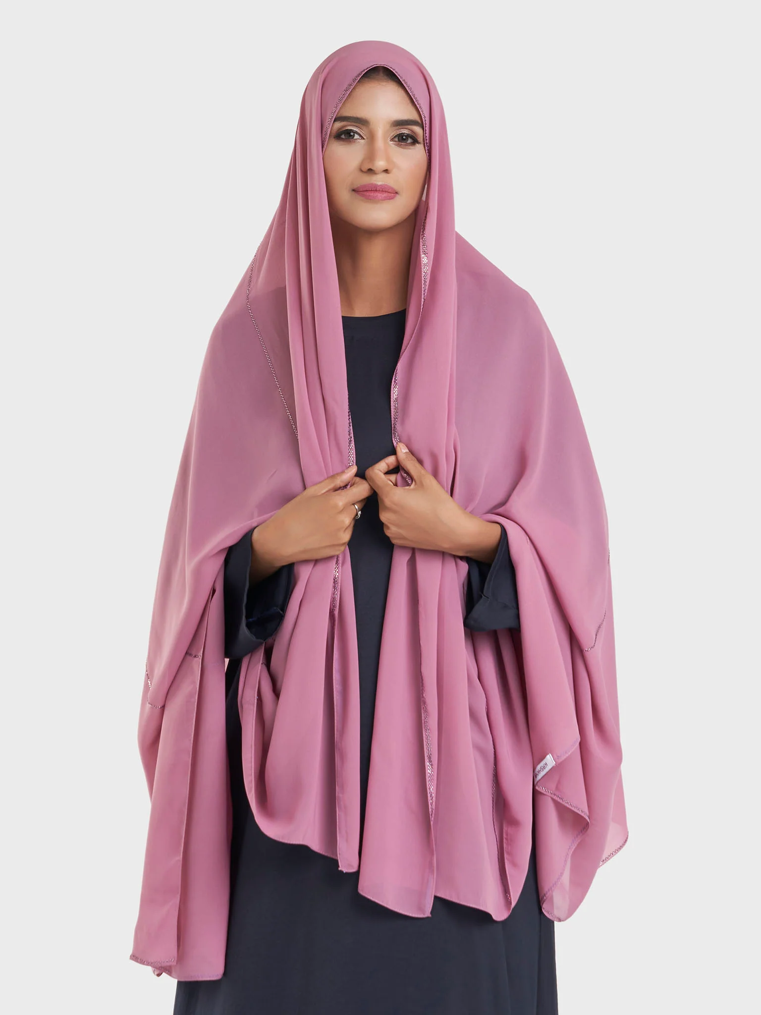 Chiffon Broken Stone Line Maxi Hijab (KP18203L) - Image 13