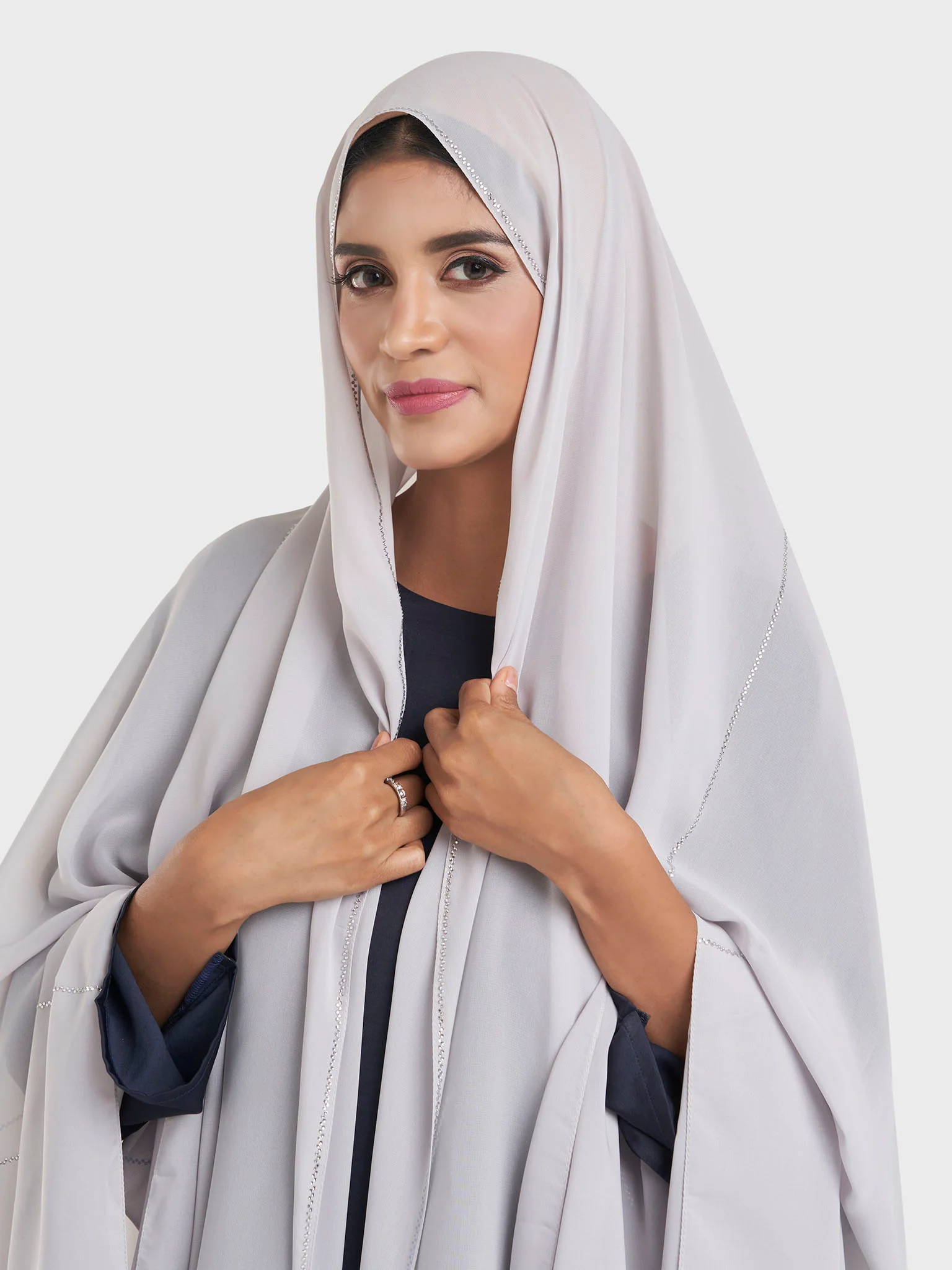 Chiffon Broken Stone Line Maxi Hijab (KP18203L) - Image 15