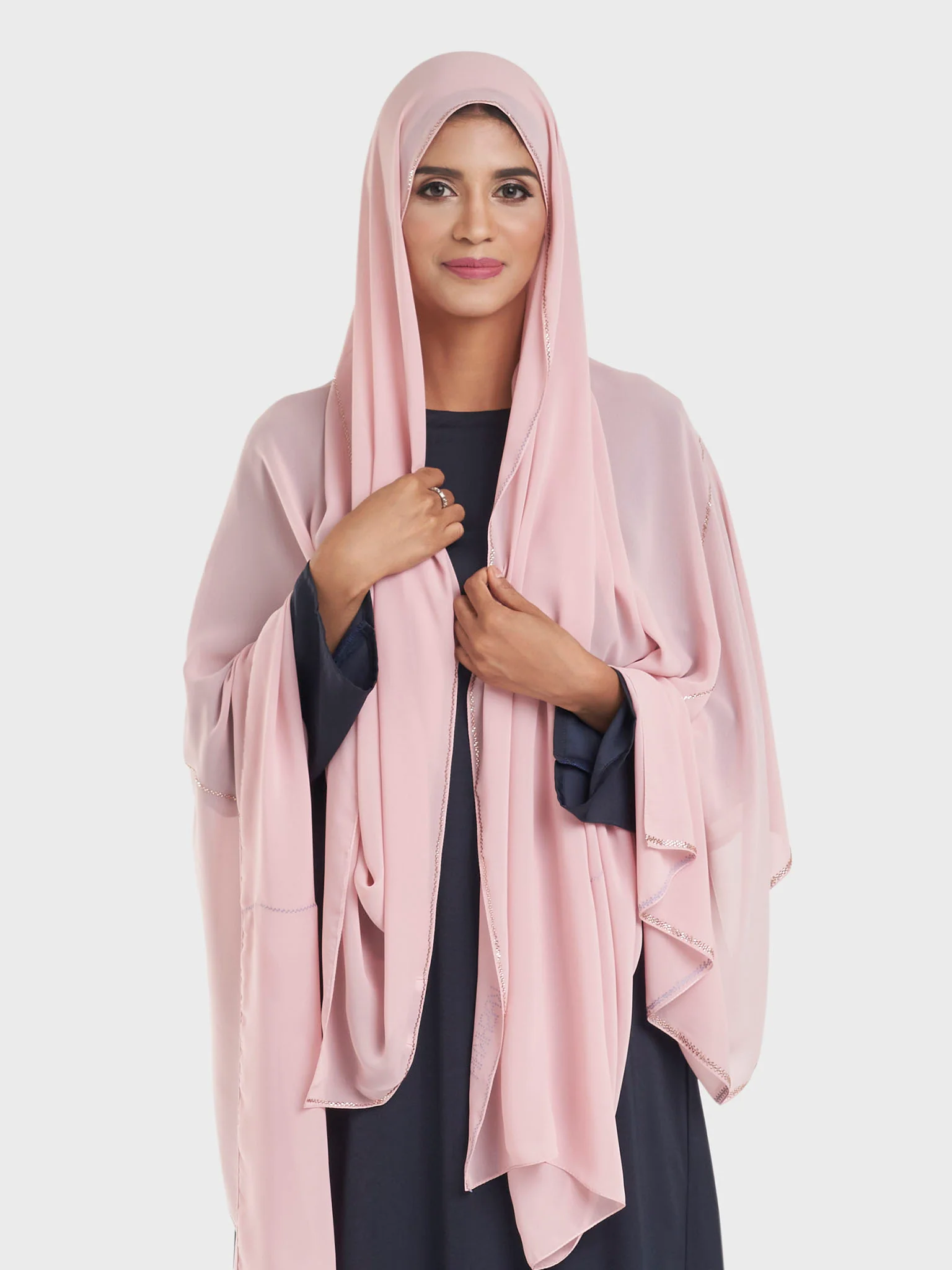 Chiffon Broken Stone Line Maxi Hijab (KP18203L) - Image 26