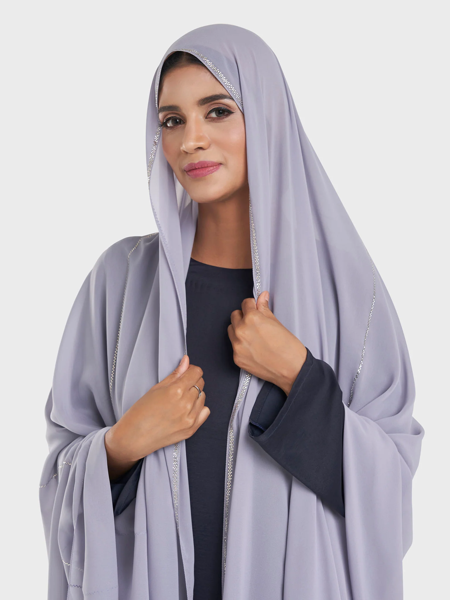 Chiffon Broken Stone Line Maxi Hijab (KP18203L) - Image 28