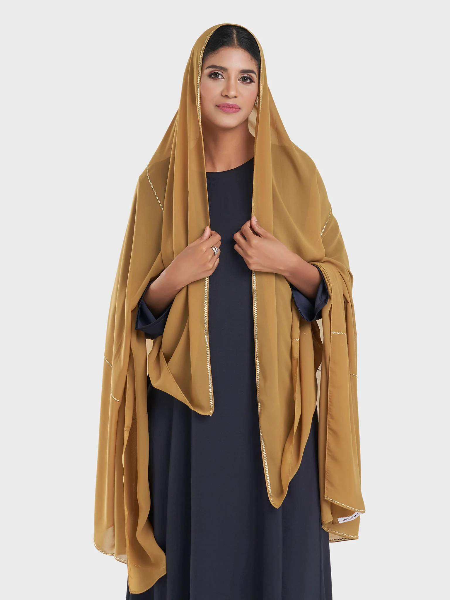 Chiffon Broken Stone Line Maxi Hijab (KP18203L) - Image 32
