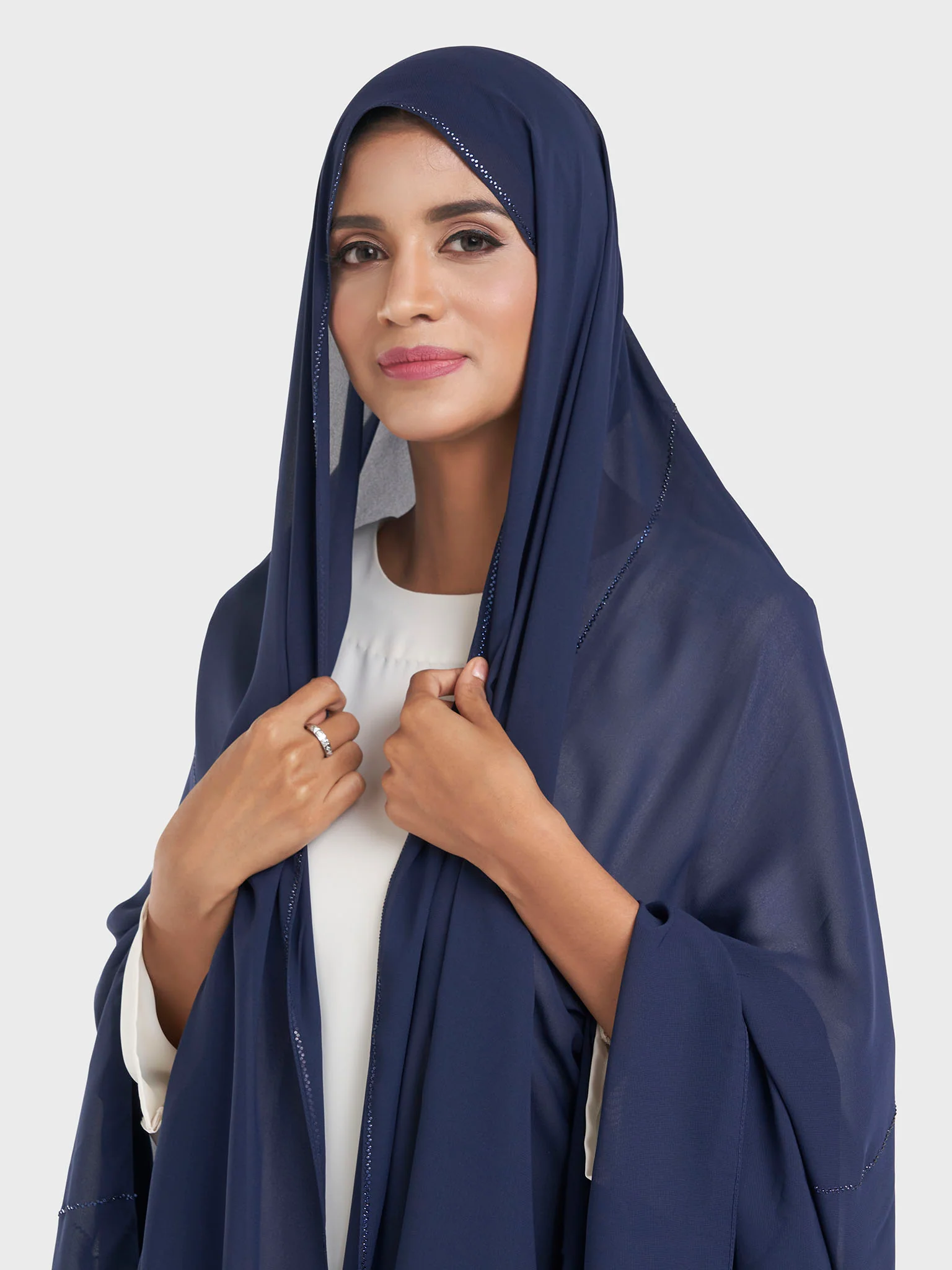 Chiffon Broken Stone Line Maxi Hijab (KP18203L) - Image 40