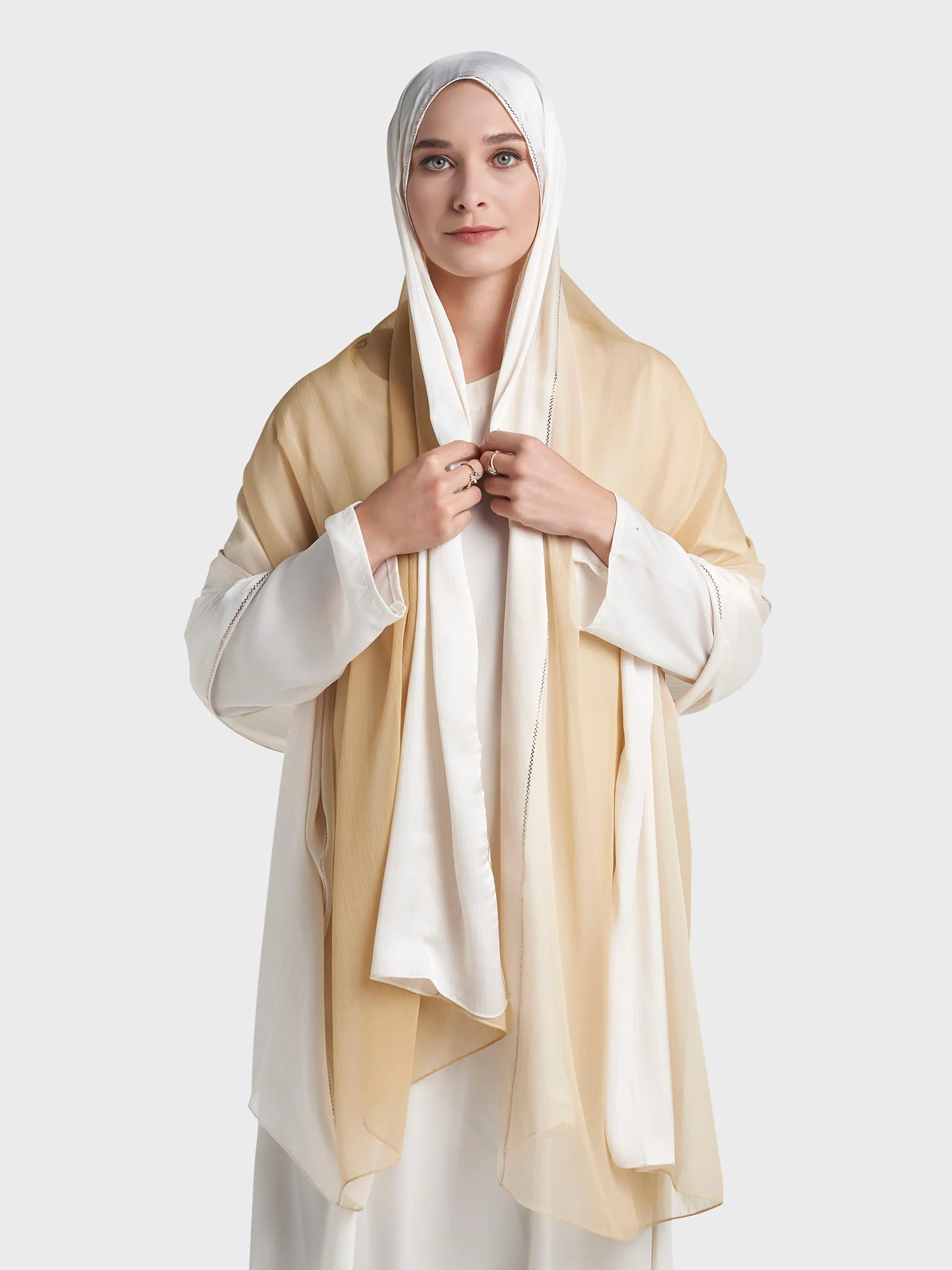 Stone Work Crinkle Chiffon Hijab (KP18224L) - Image 22