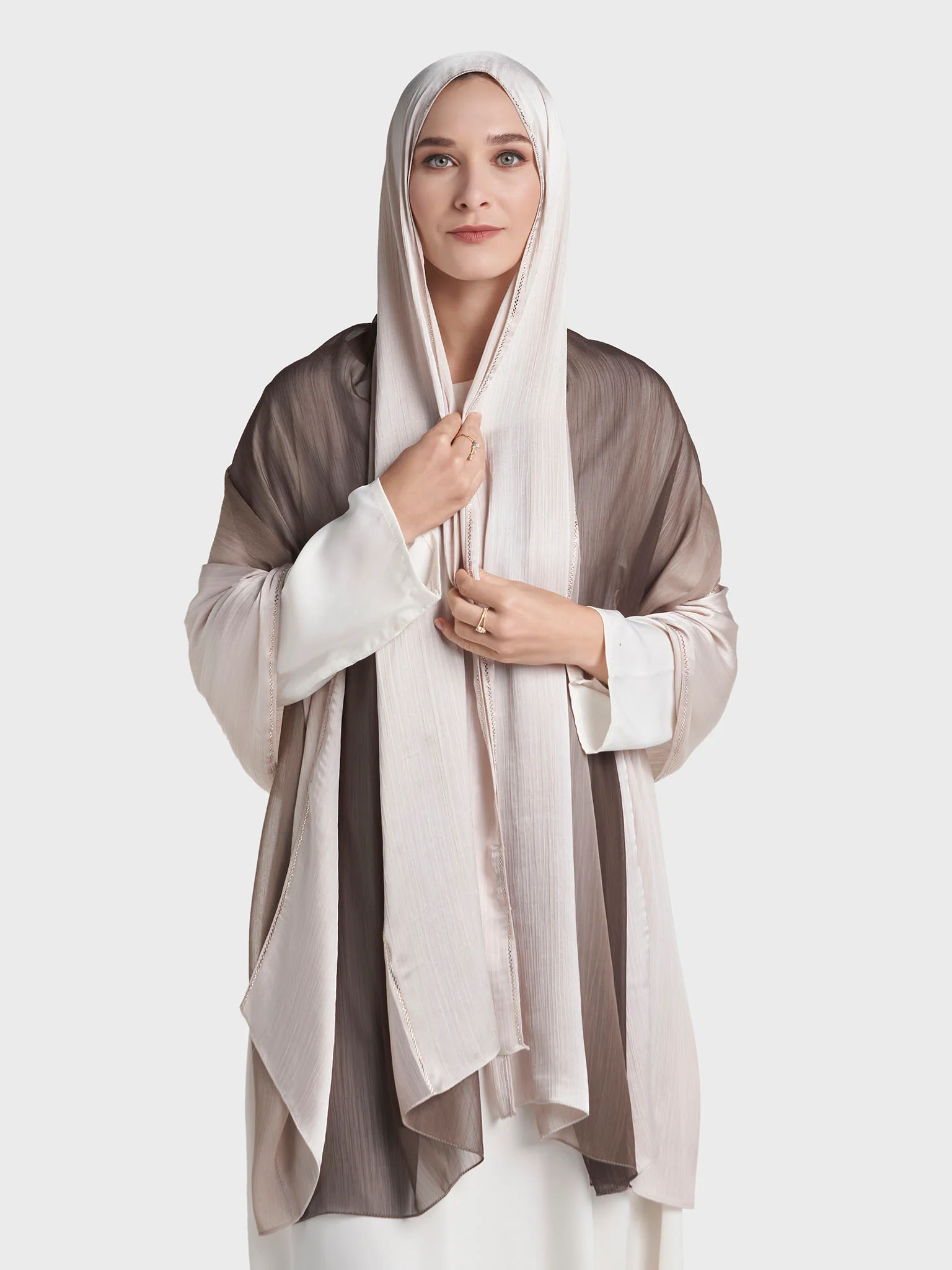 Stone Work Crinkle Chiffon Hijab (KP18224L) - Image 28