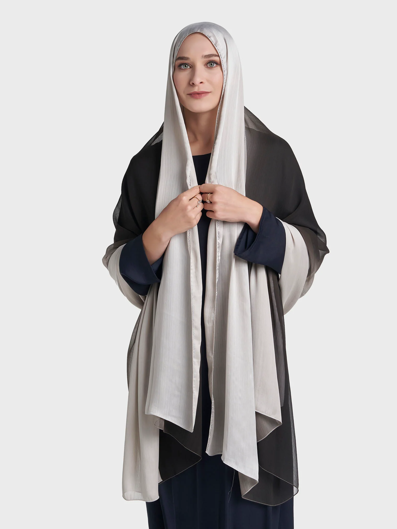 Stone Work Crinkle Chiffon Hijab (KP18224L) - Image 34