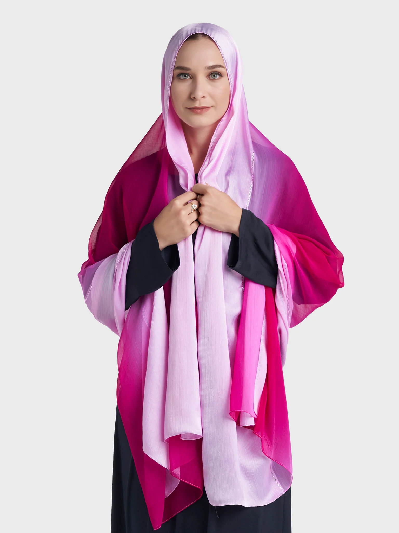 Stone Work Crinkle Chiffon Hijab (KP18224L) - Image 36