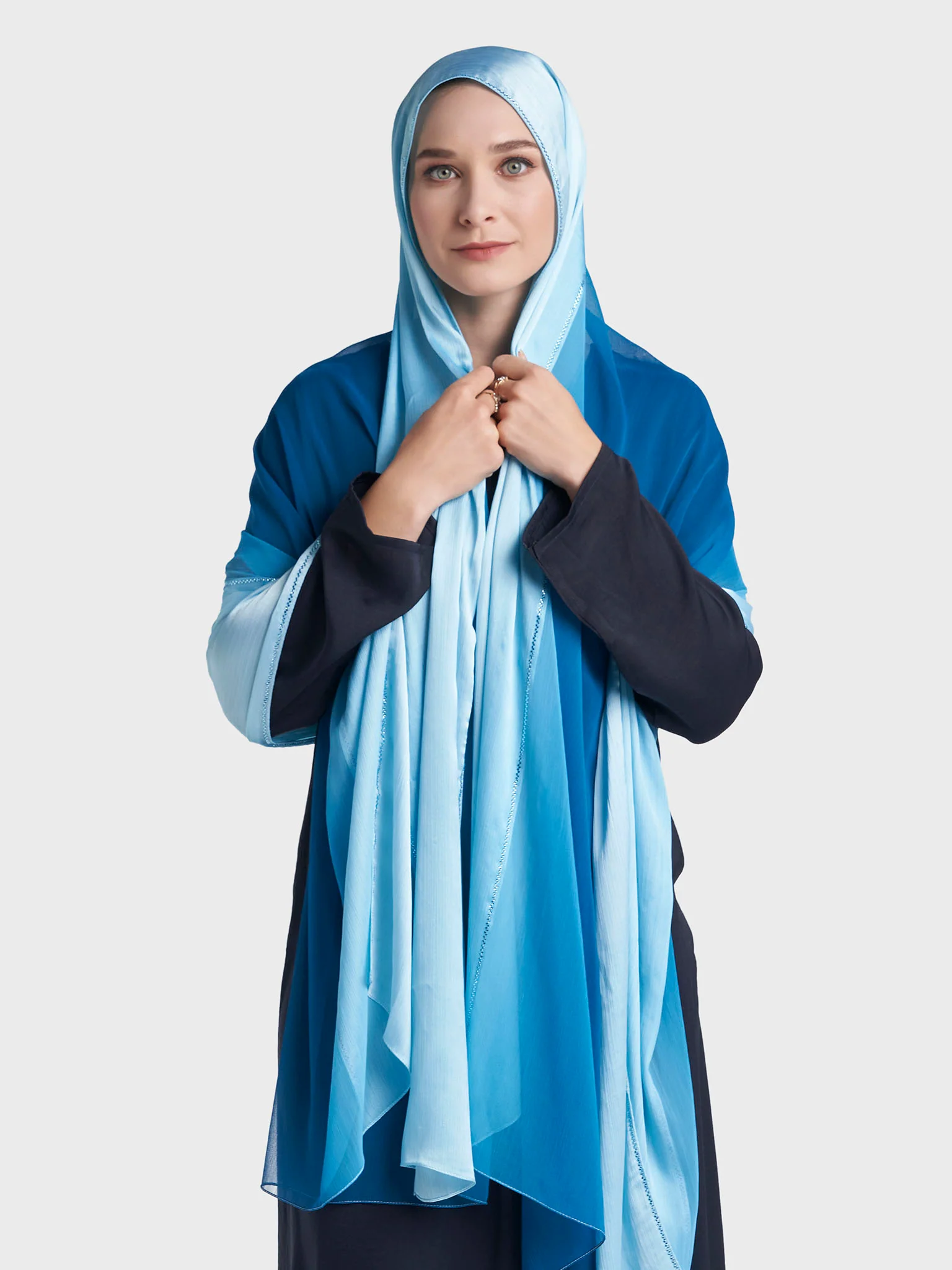 Stone Work Crinkle Chiffon Hijab (KP18224L) - Image 52