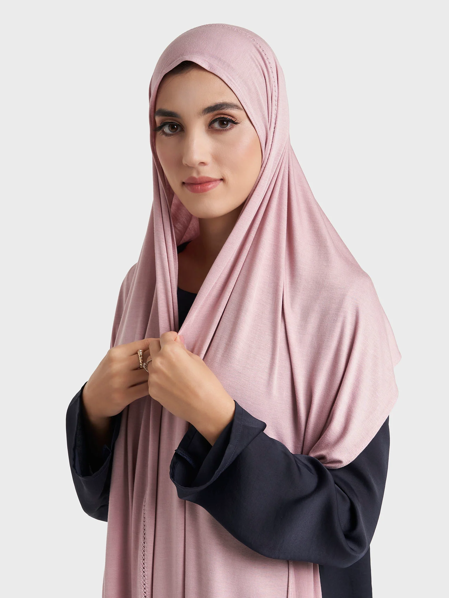 Faggot Stitching Jersey Hijab (HYM106) - Image 22