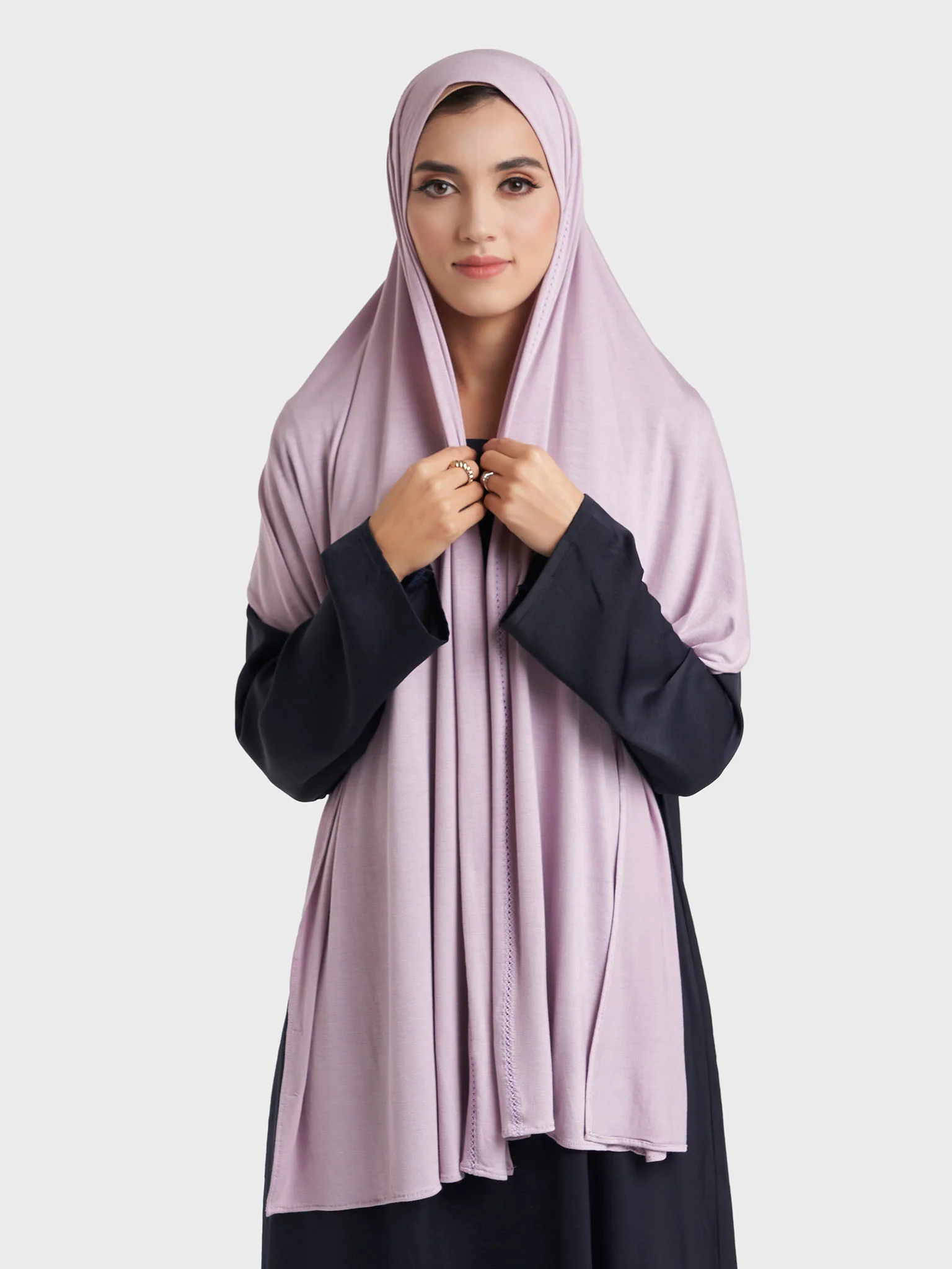 Faggot Stitching Jersey Hijab (HYM106) - Image 29