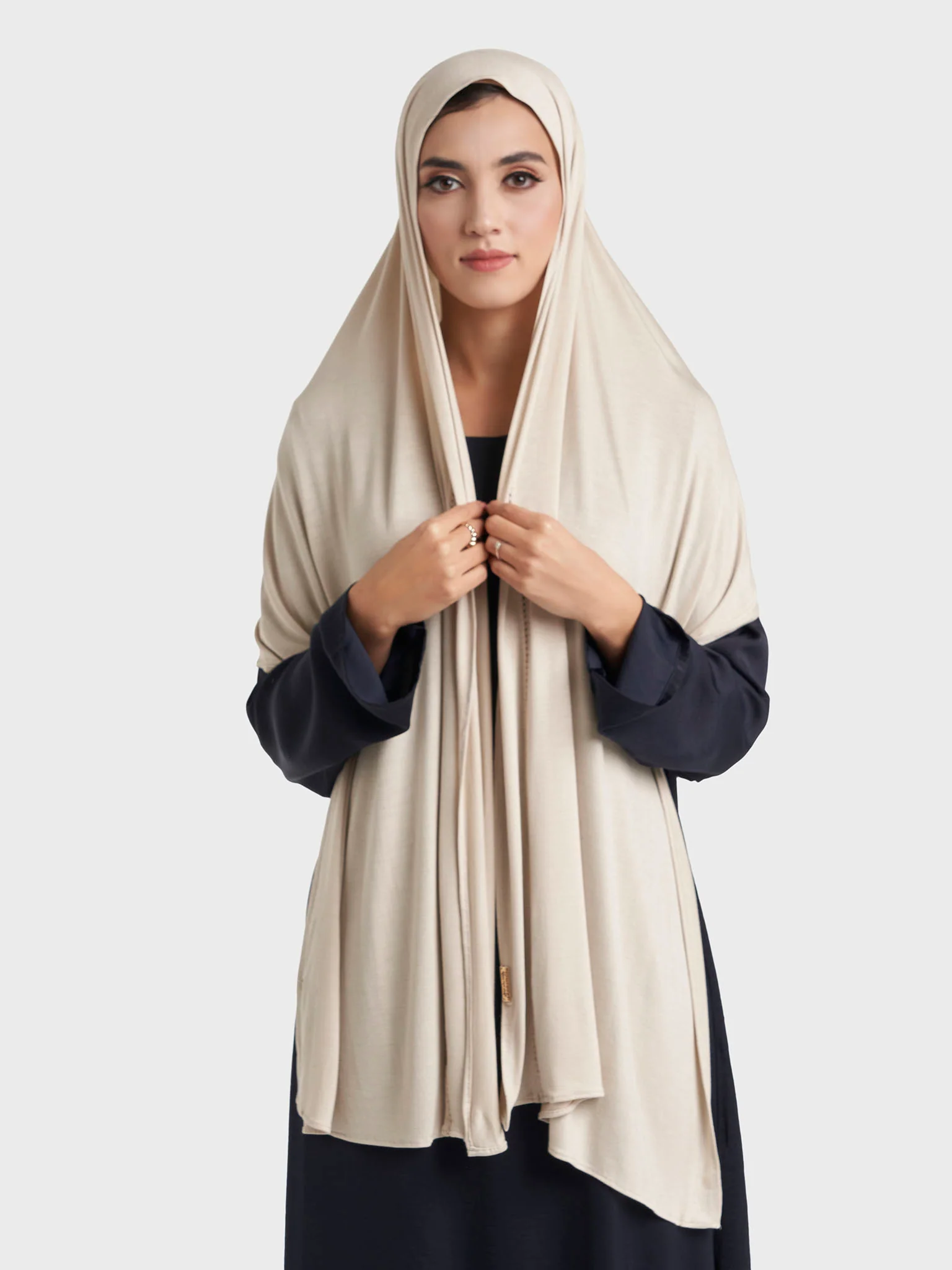 Faggot Stitching Jersey Hijab (HYM106) - Image 32