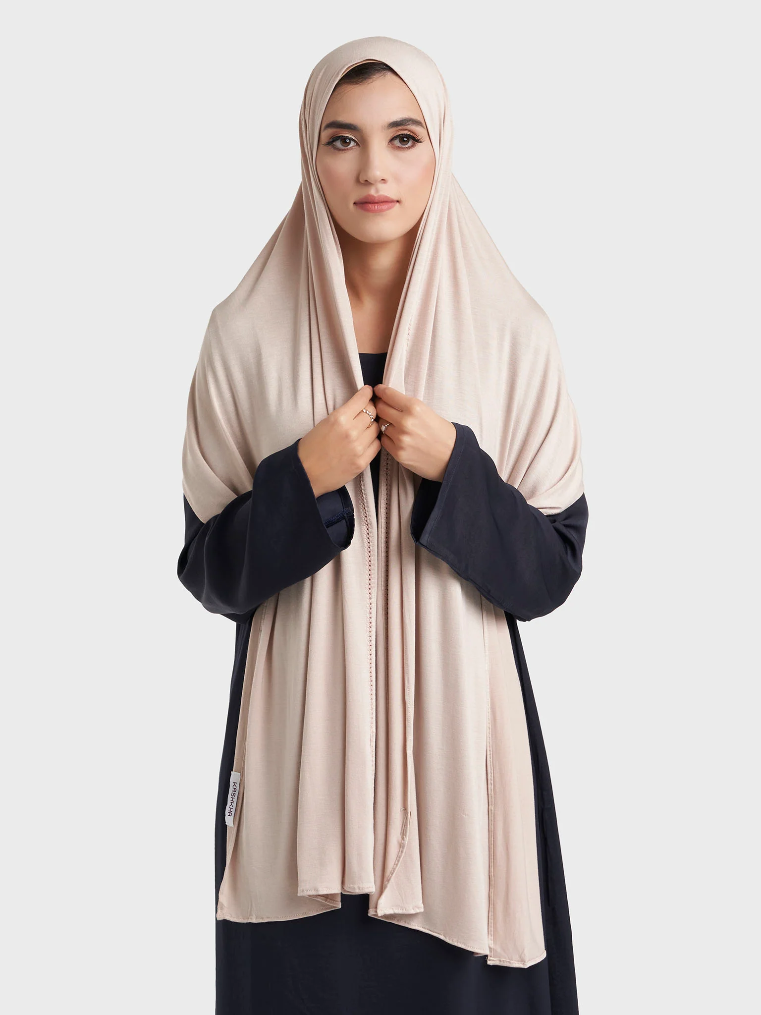 Faggot Stitching Jersey Hijab (HYM106) - Image 8