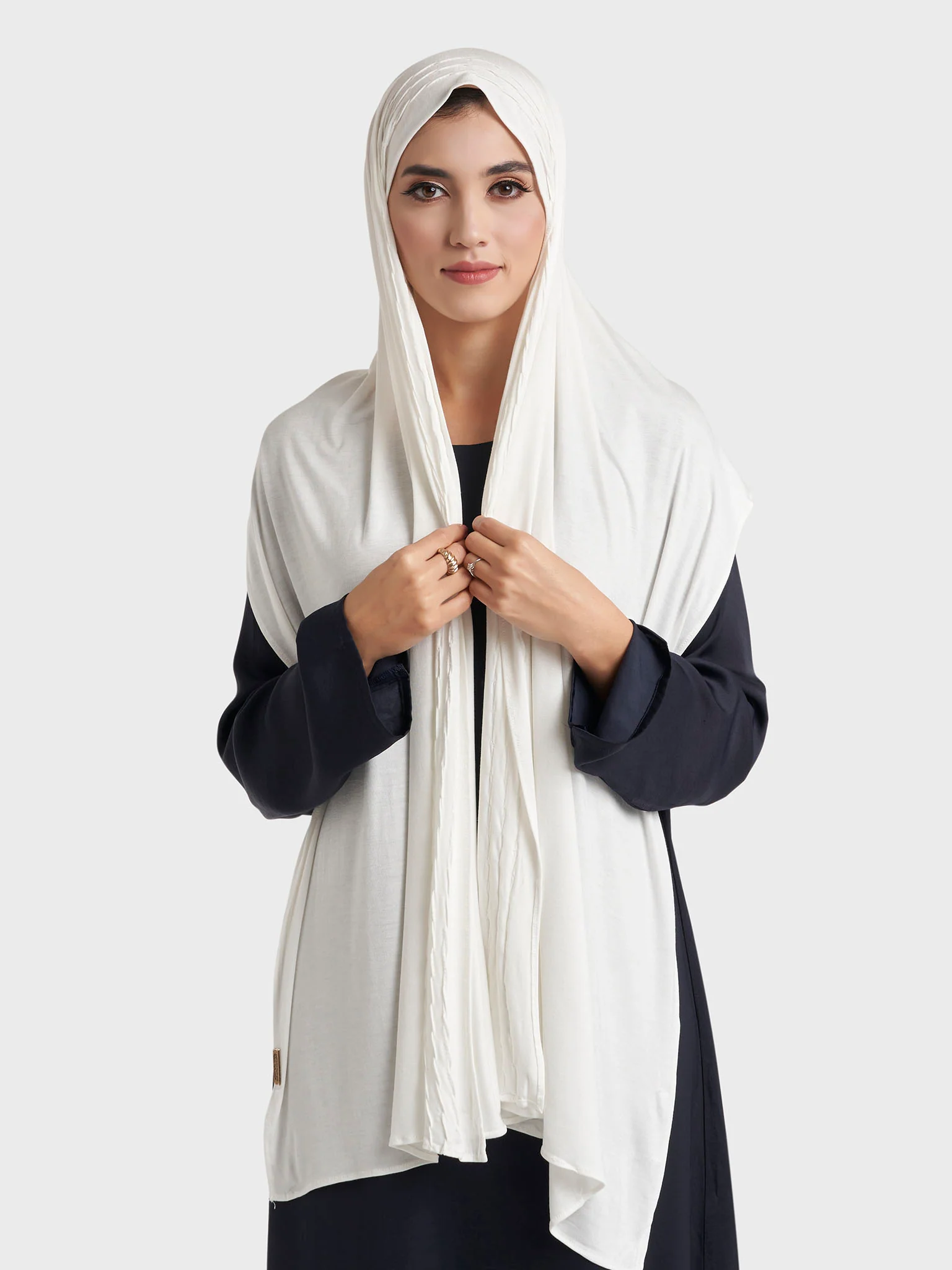 Wave Pleated Side Jersey Hijab (HYM115) - Image 11