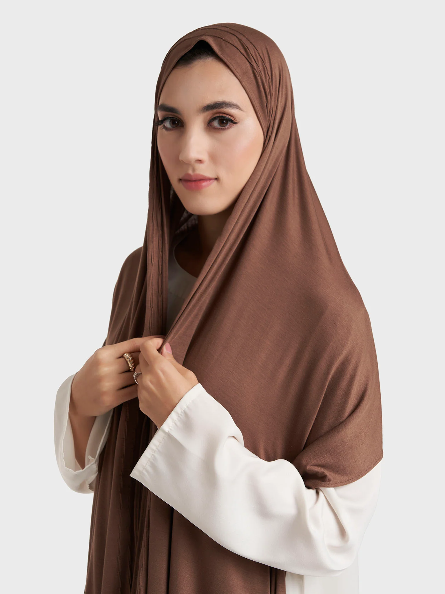 Wave Pleated Side Jersey Hijab (HYM115) - Image 16