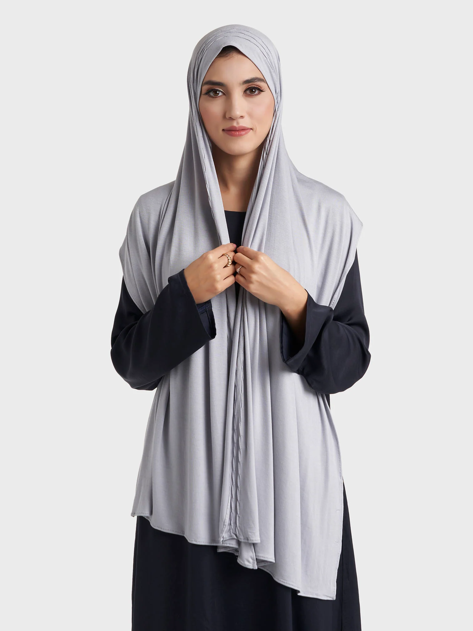 Wave Pleated Side Jersey Hijab (HYM115) - Image 26