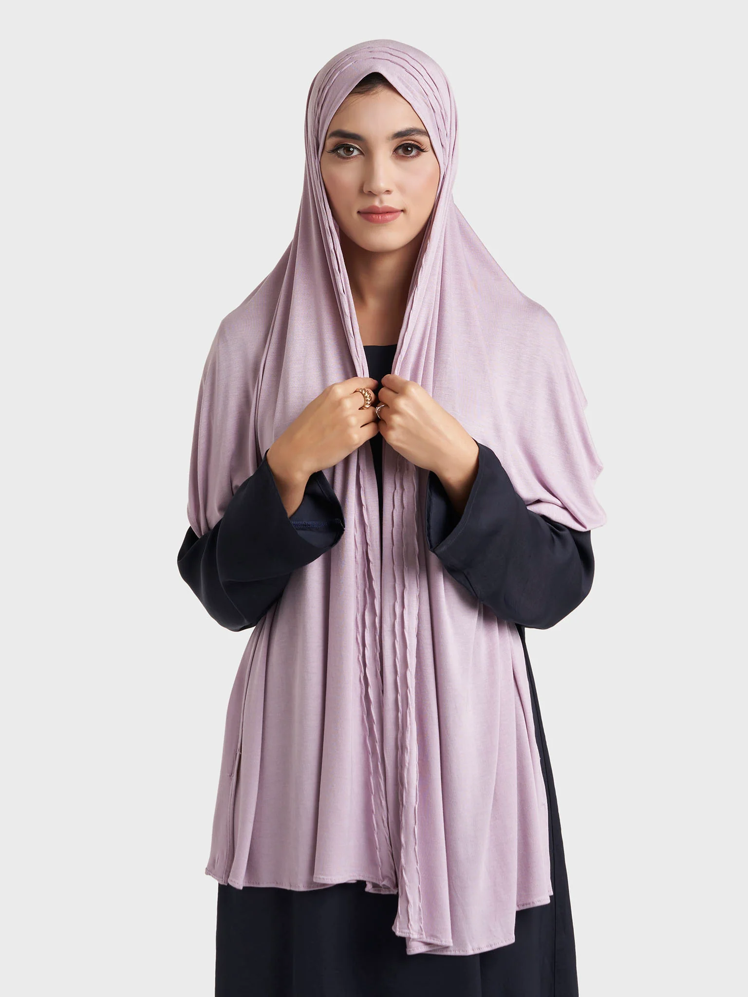 Wave Pleated Side Jersey Hijab (HYM115) - Image 29