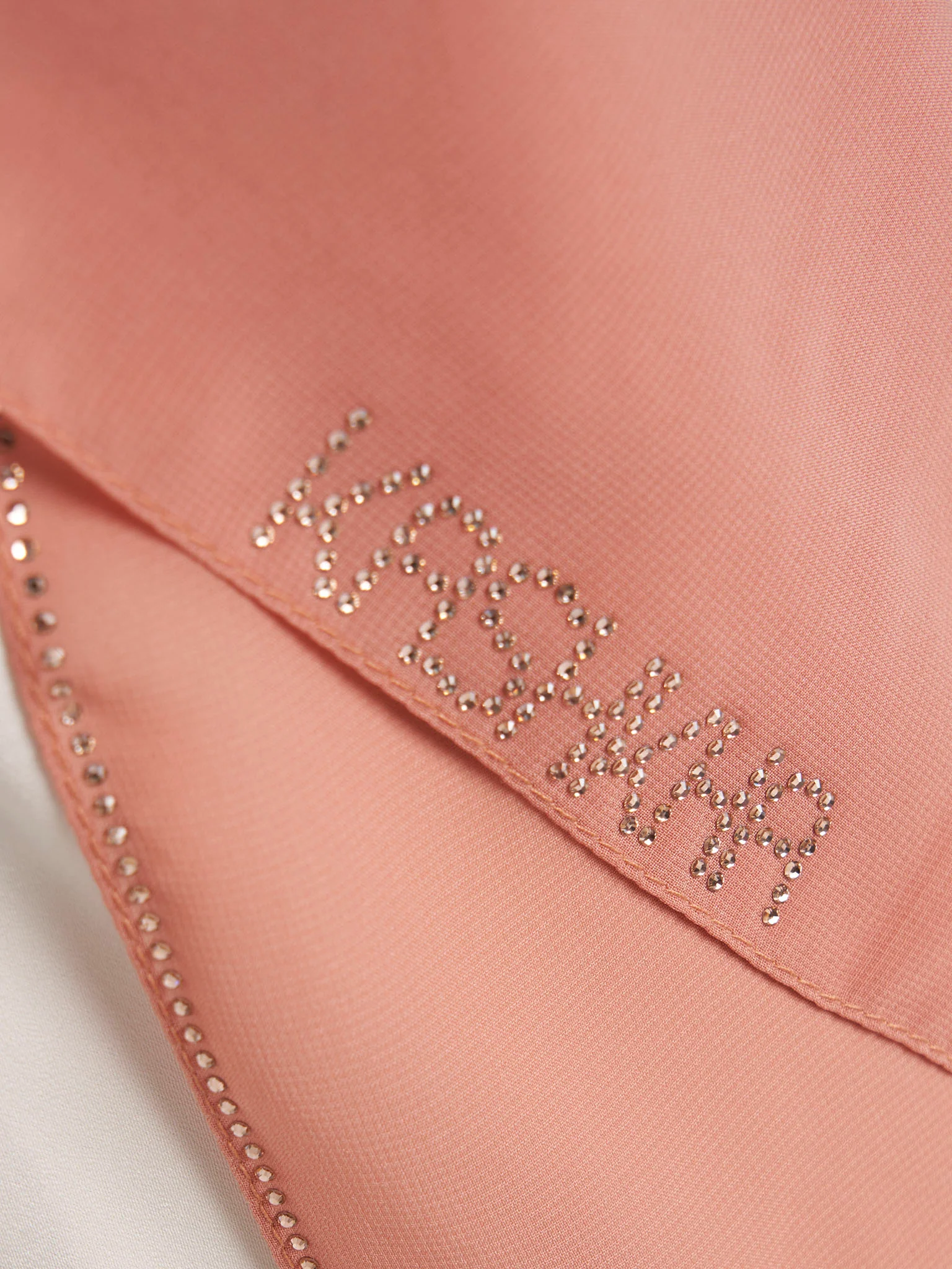 Stone Line Border Chiffon Hijab (KP11351L) - Image 3