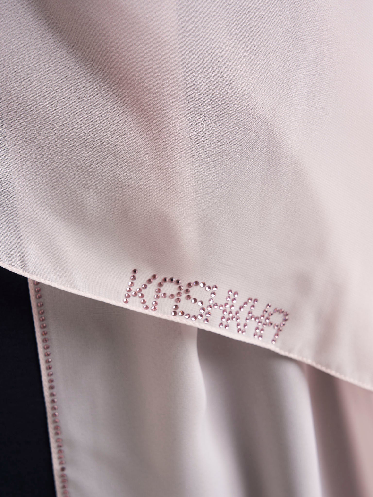 Stone Line Border Chiffon Hijab (KP11351L) - Image 30