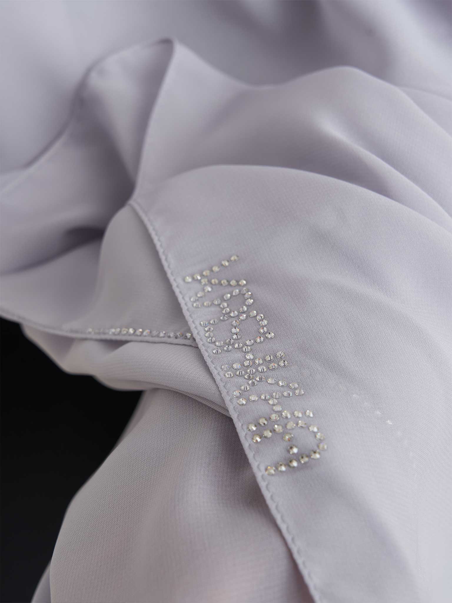 Stone Line Border Chiffon Hijab (KP11351L) - Image 54