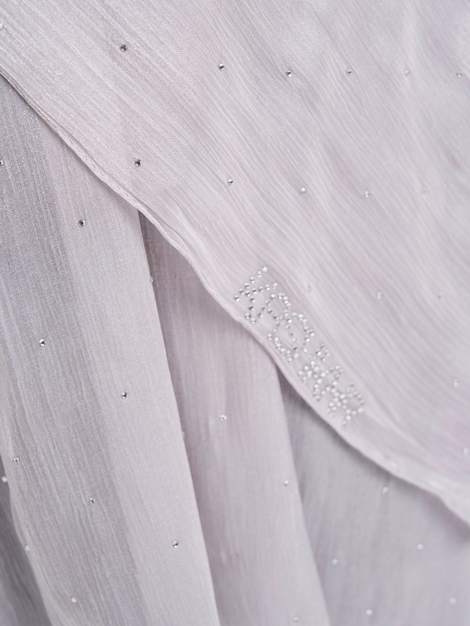 Shimmering Crushed All Over Scattered Stone Hijab (KP15490L) - Image 9