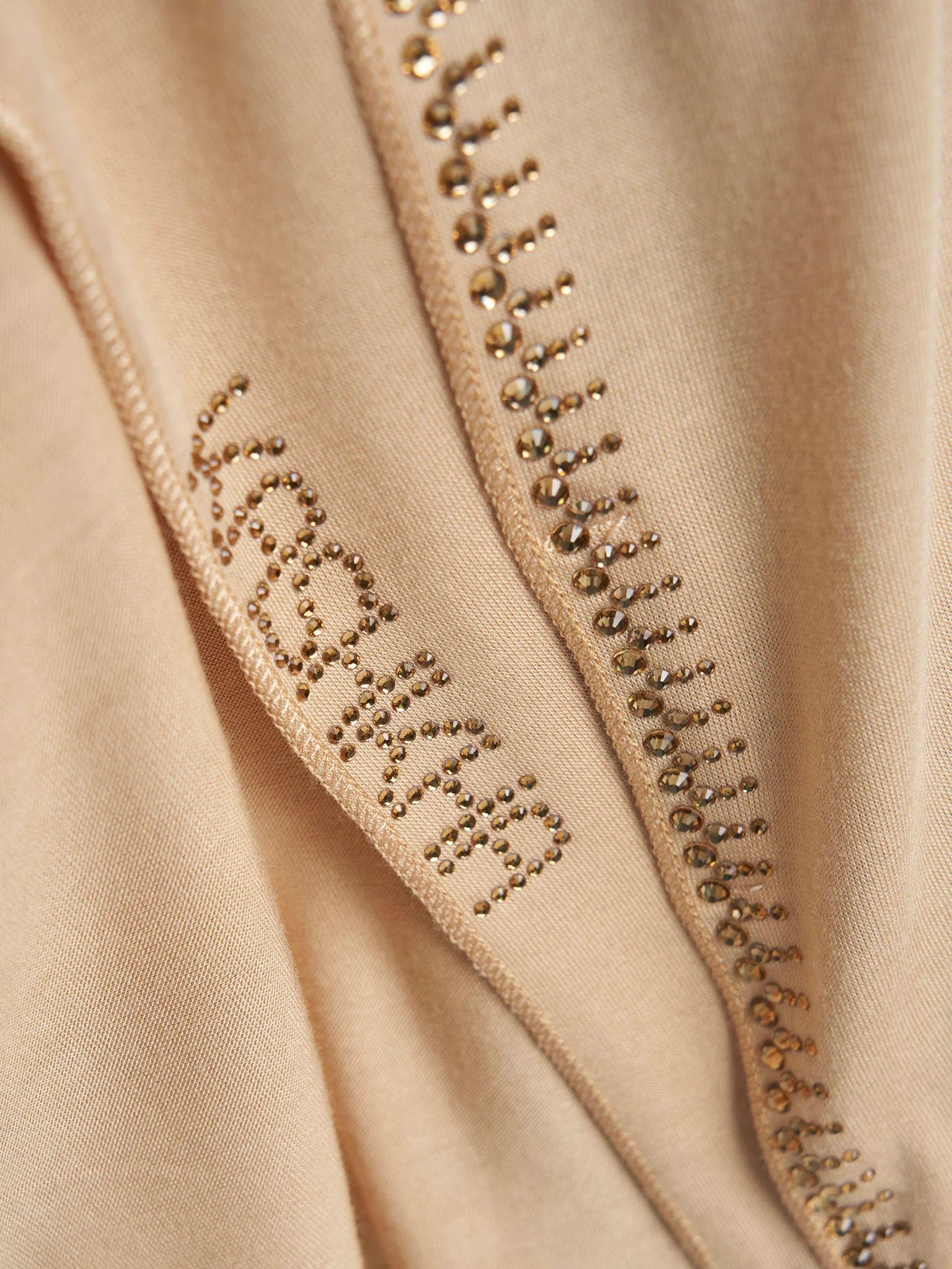 Plain Jersey Hijab with Crown Stone Line Border (KP18160L) - Image 12