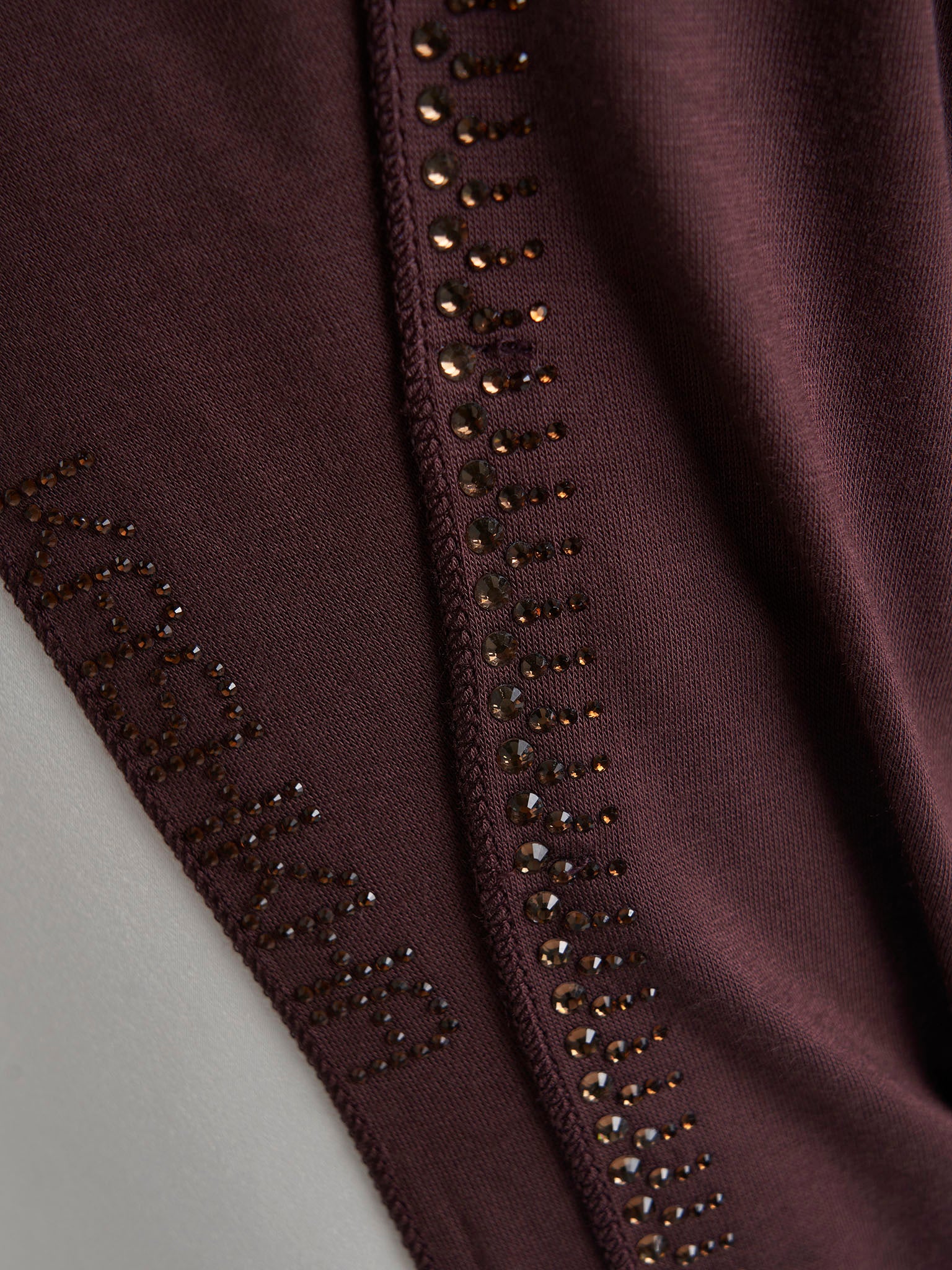 Plain Jersey Hijab with Crown Stone Line Border (KP18160L) - Image 27