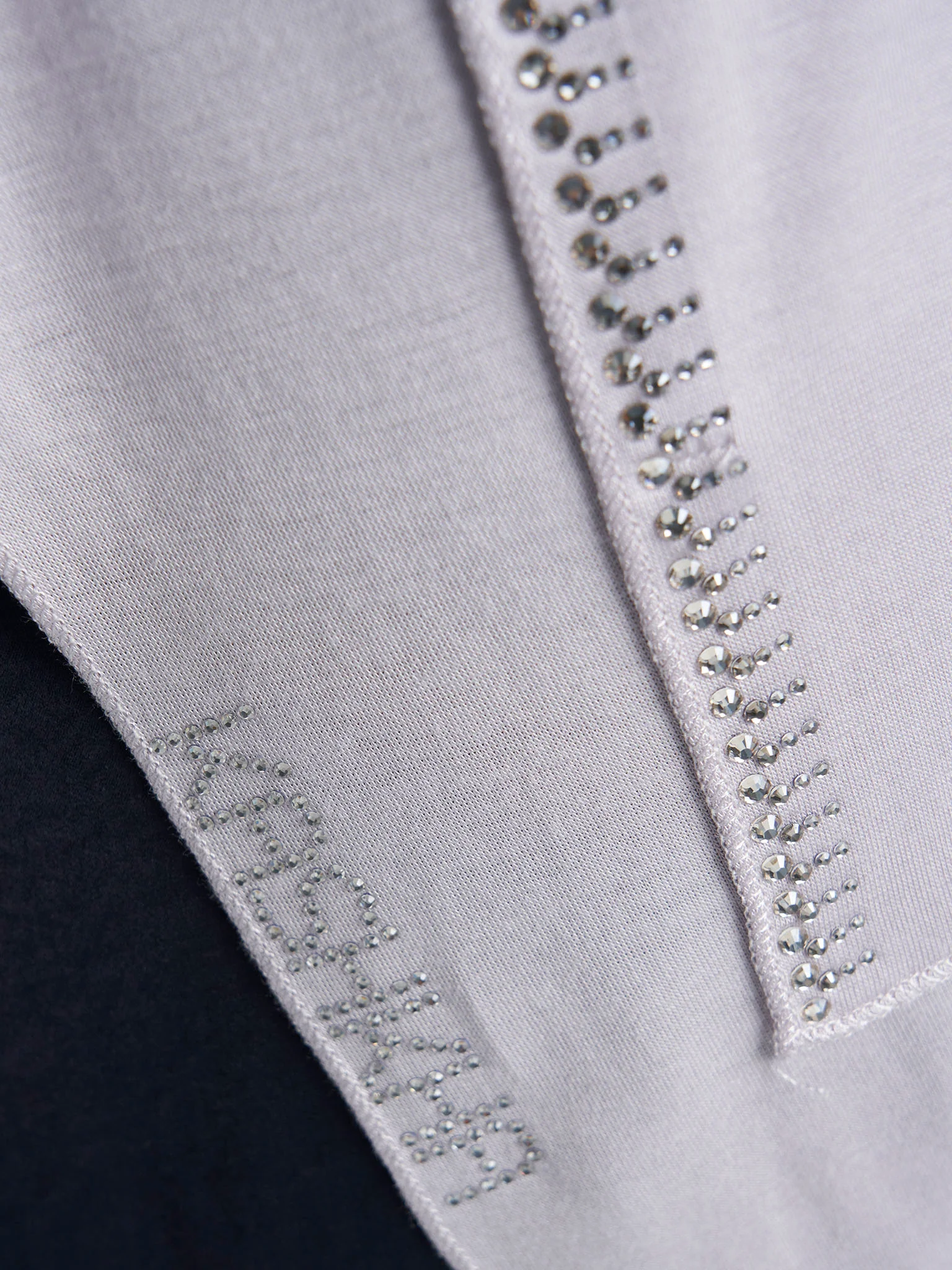 Plain Jersey Hijab with Crown Stone Line Border (KP18160L) - Image 33