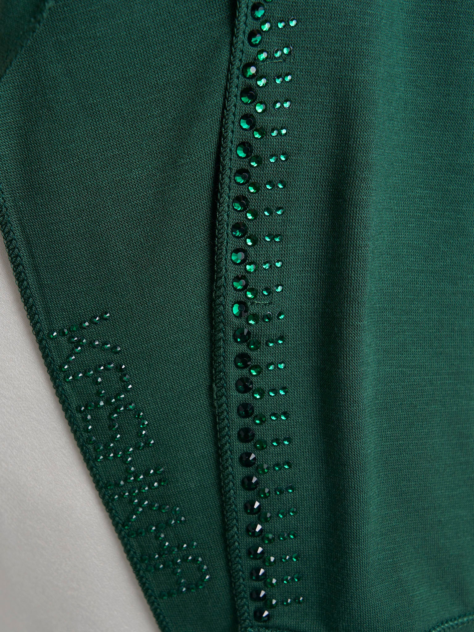 Plain Jersey Hijab with Crown Stone Line Border (KP18160L) - Image 39