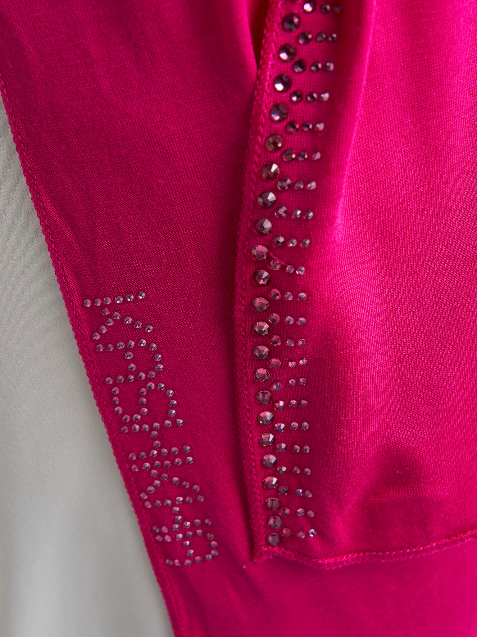 Plain Jersey Hijab with Crown Stone Line Border (KP18160L) - Image 42