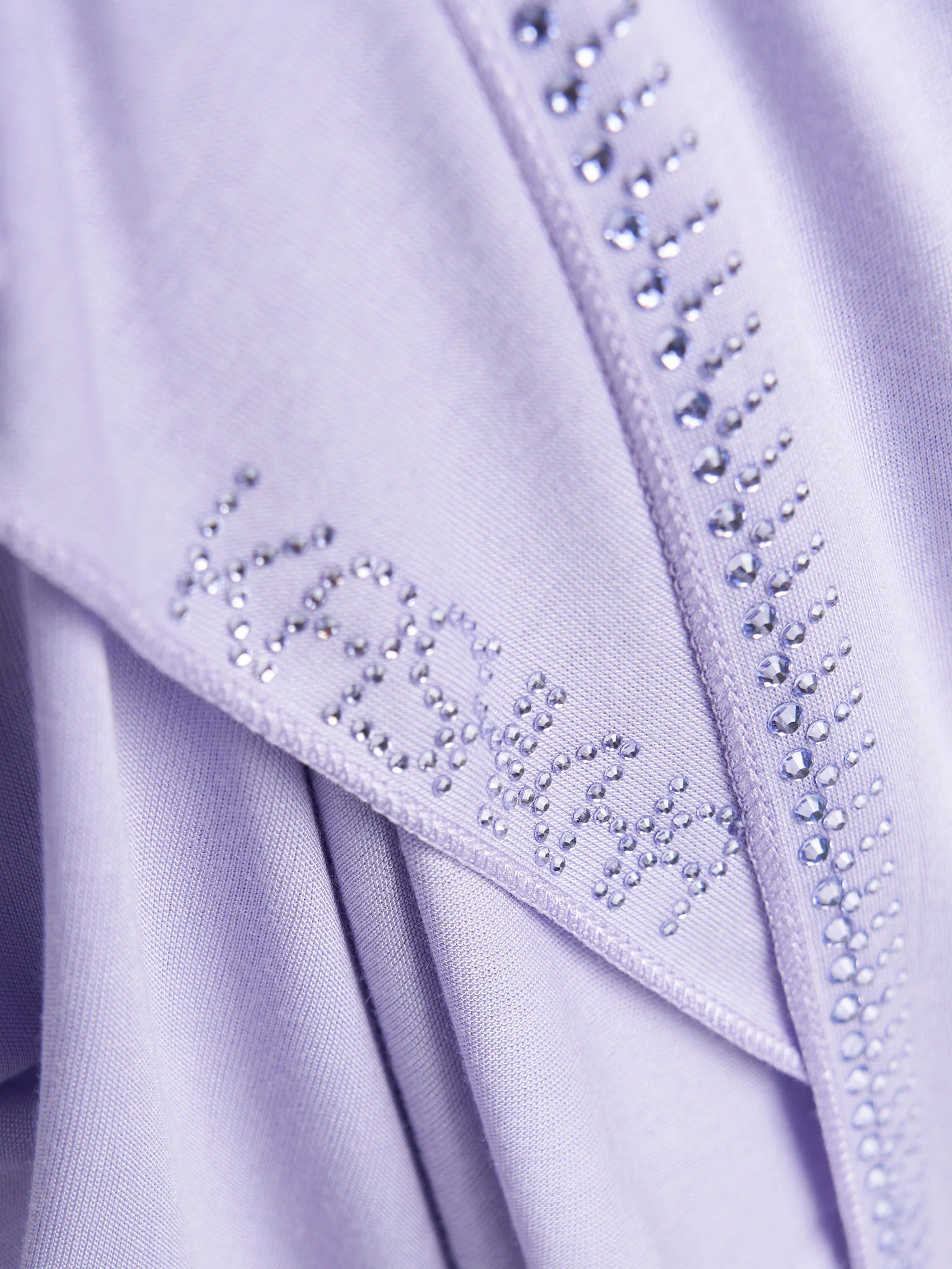 Plain Jersey Hijab with Crown Stone Line Border (KP18160L) - Image 54