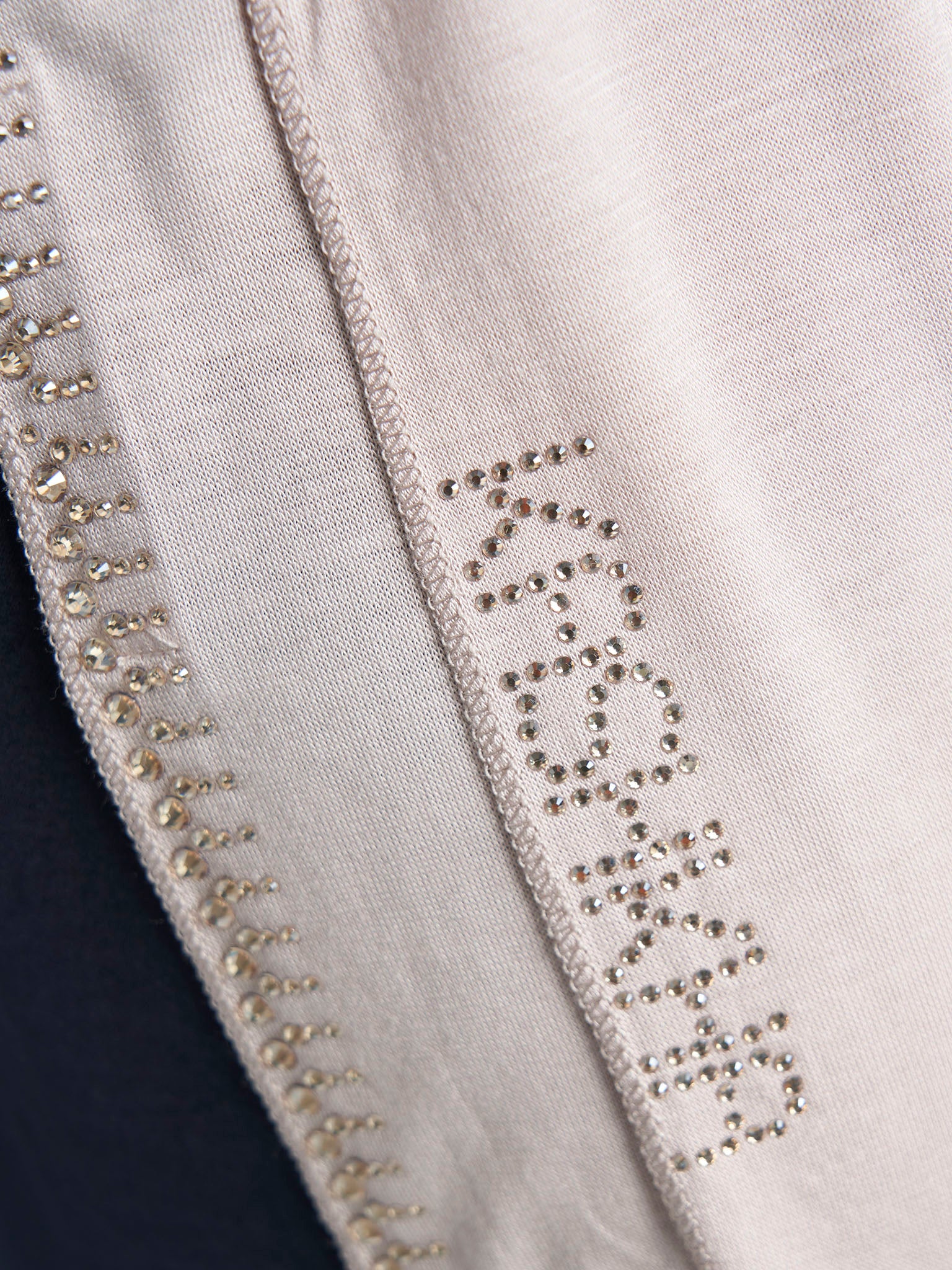 Plain Jersey Hijab with Crown Stone Line Border (KP18160L) - Image 84