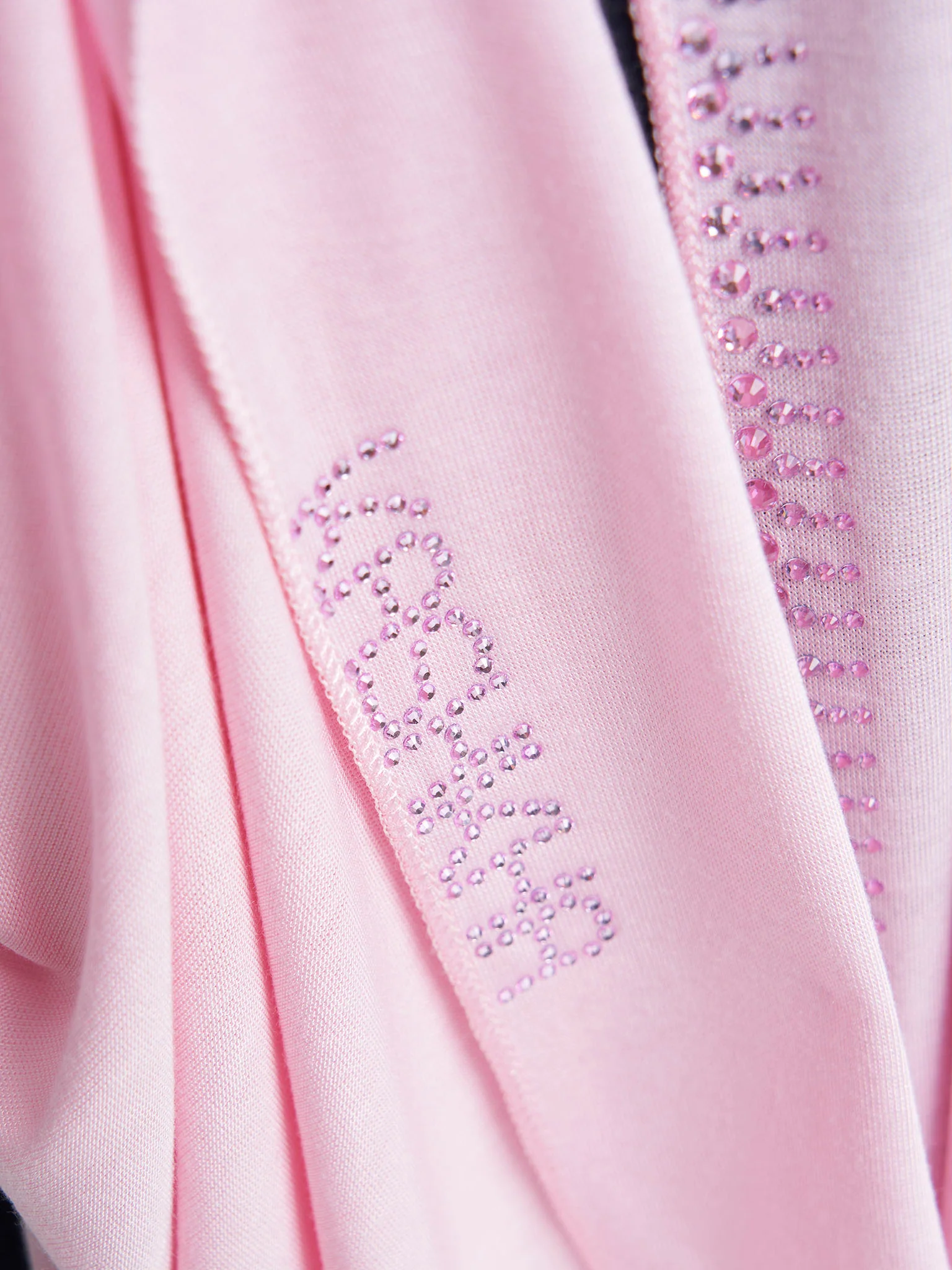 Plain Jersey Hijab with Crown Stone Line Border (KP18160L) - Image 9