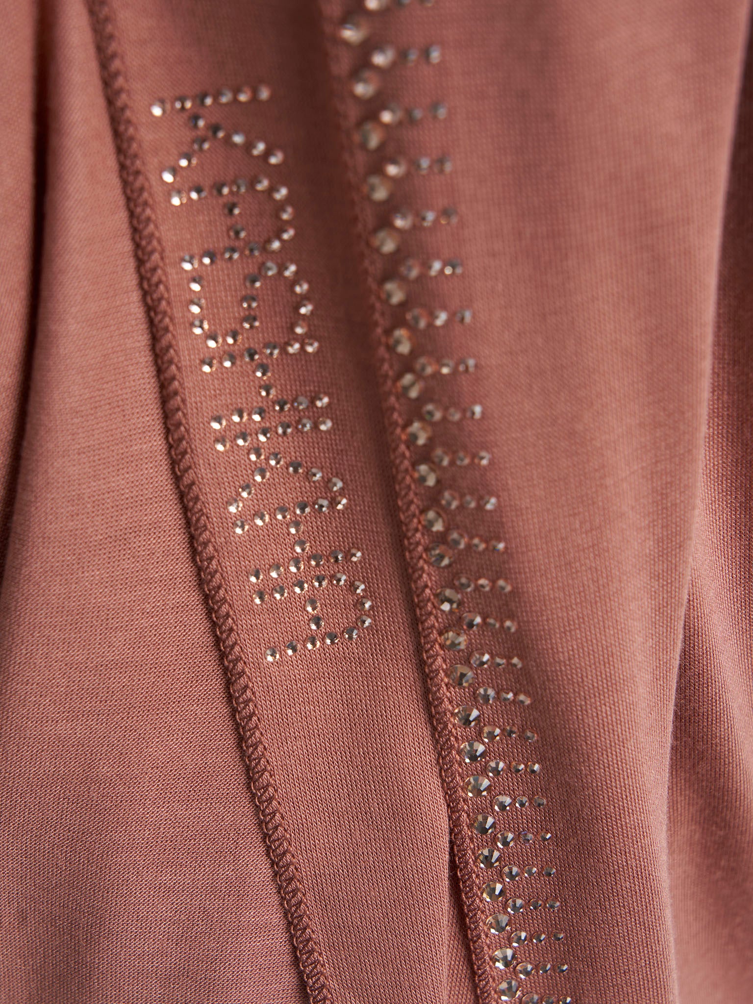 Plain Jersey Hijab with Crown Stone Line Border (KP18160L) - Image 90