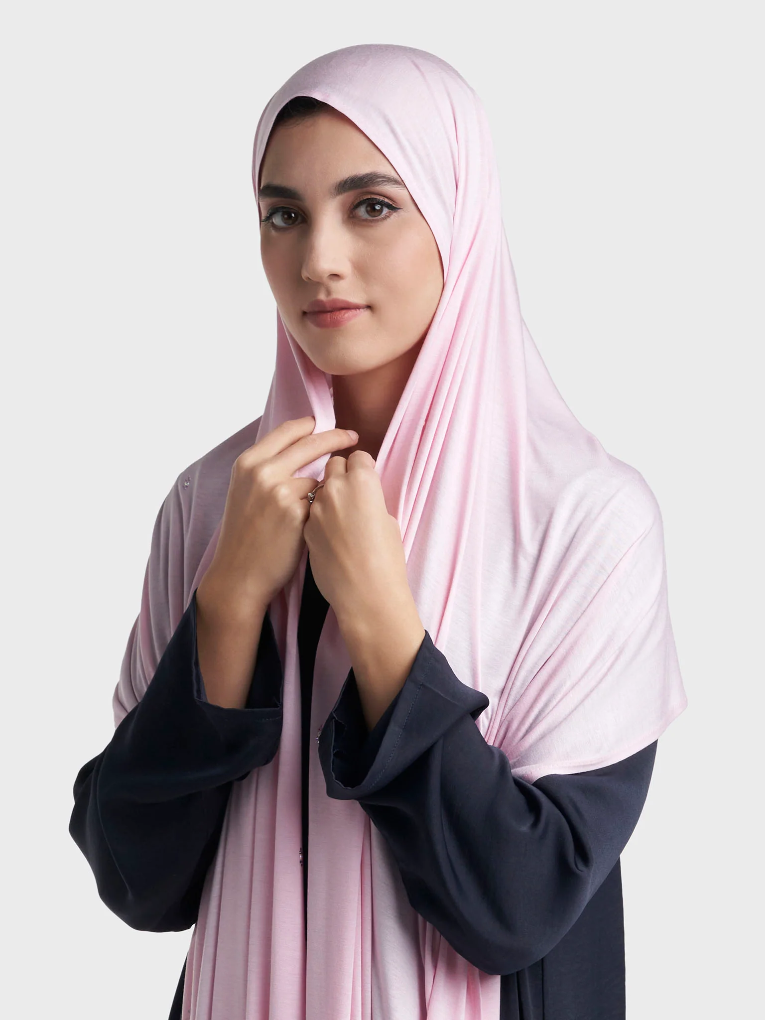 Rayon Jersey Hijab with Stone and Pearl Motif (KP18193L) - Image 18