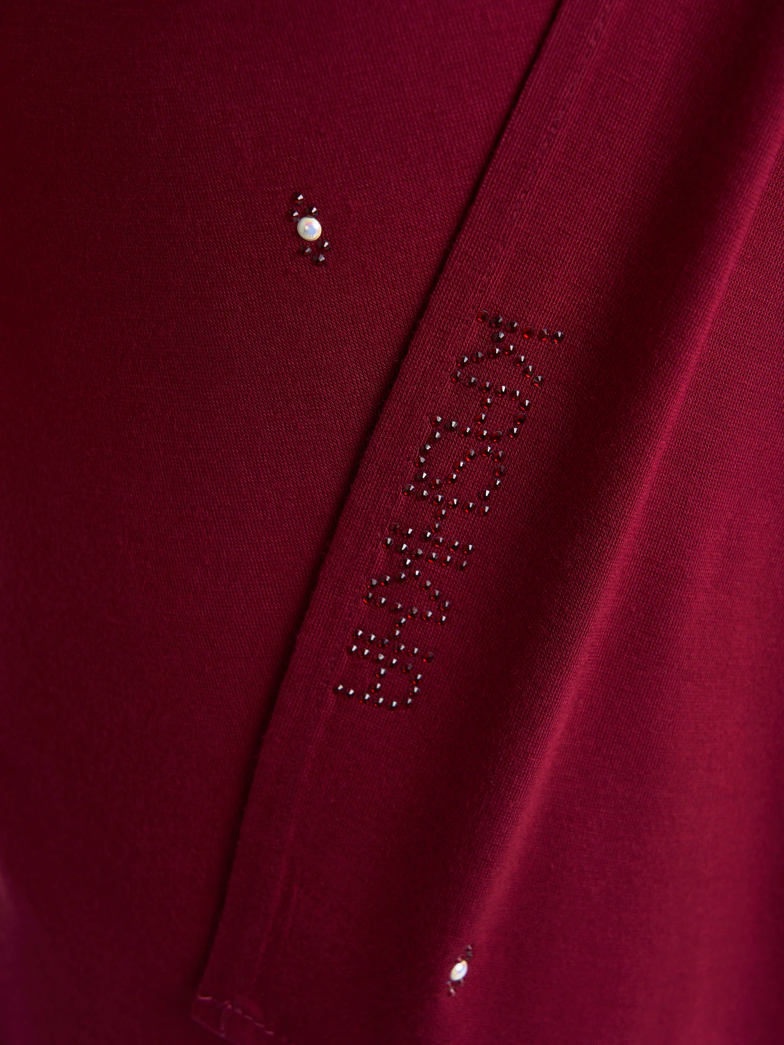 Rayon Jersey Hijab with Stone and Pearl Motif (KP18193L) - Image 83