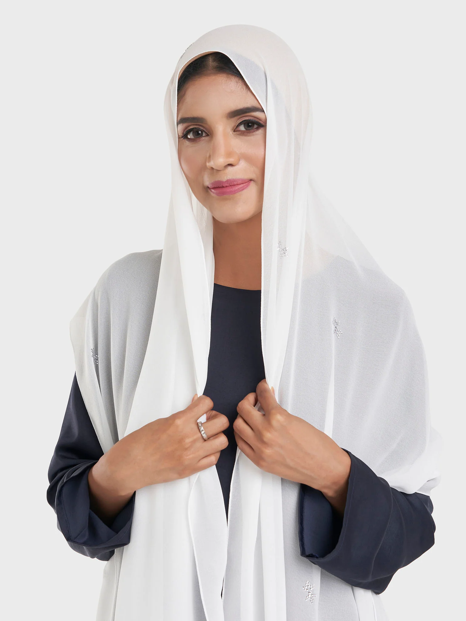 Chiffon All Over Stone Motif Hijab (KP18204L) - Image 10