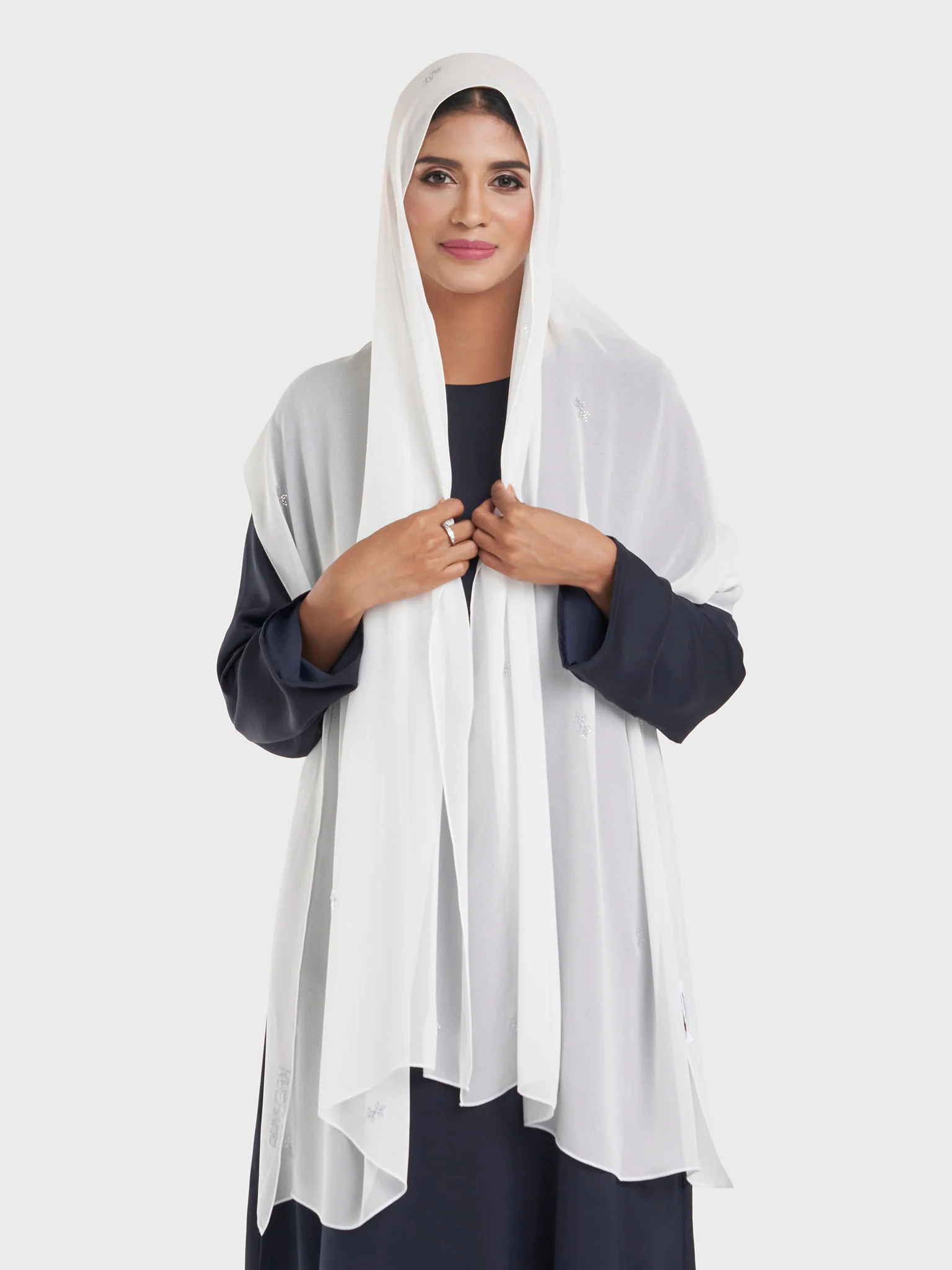 Chiffon All Over Stone Motif Hijab (KP18204L) - Image 11