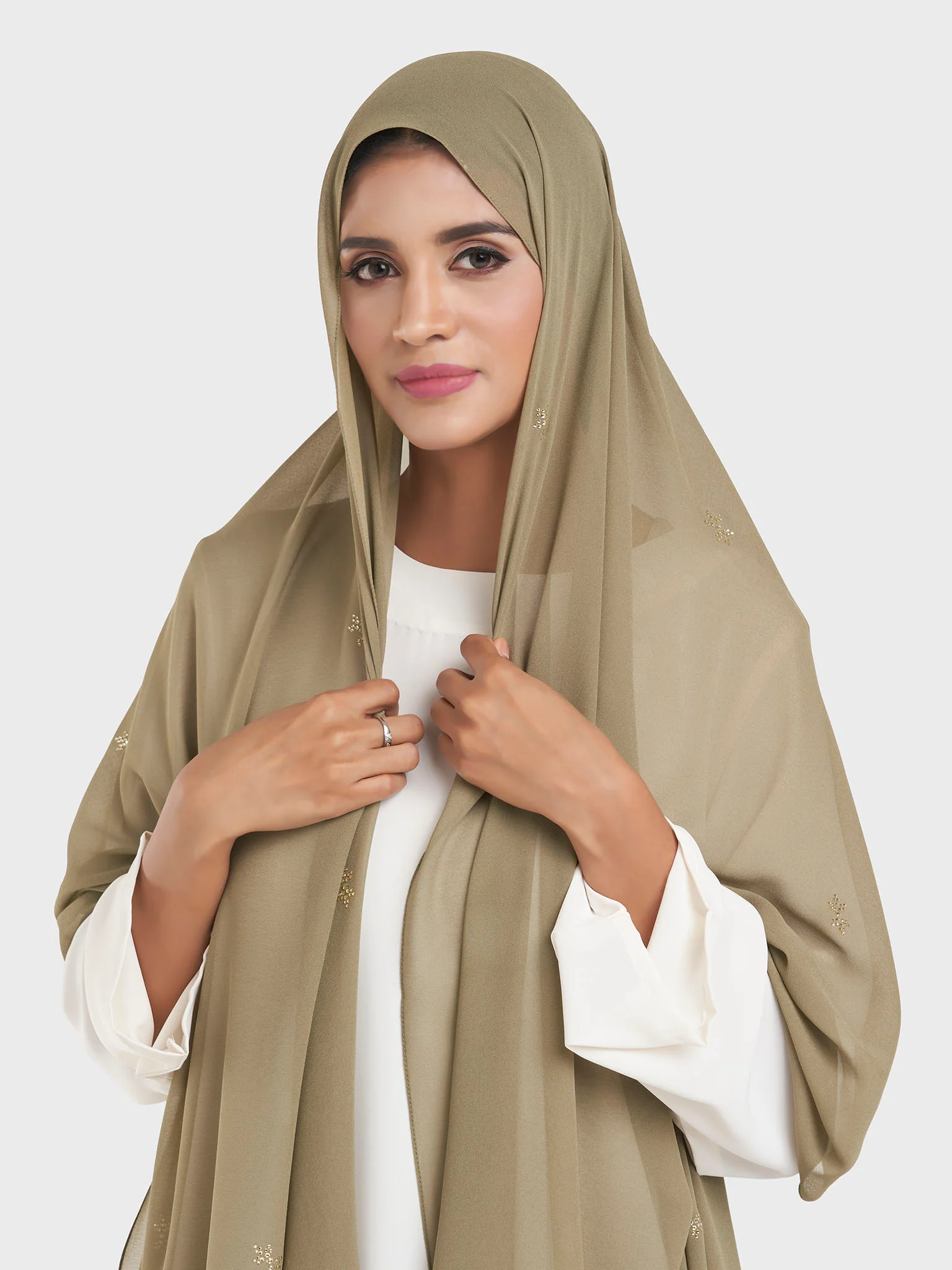 Chiffon All Over Stone Motif Hijab (KP18204L) - Image 13