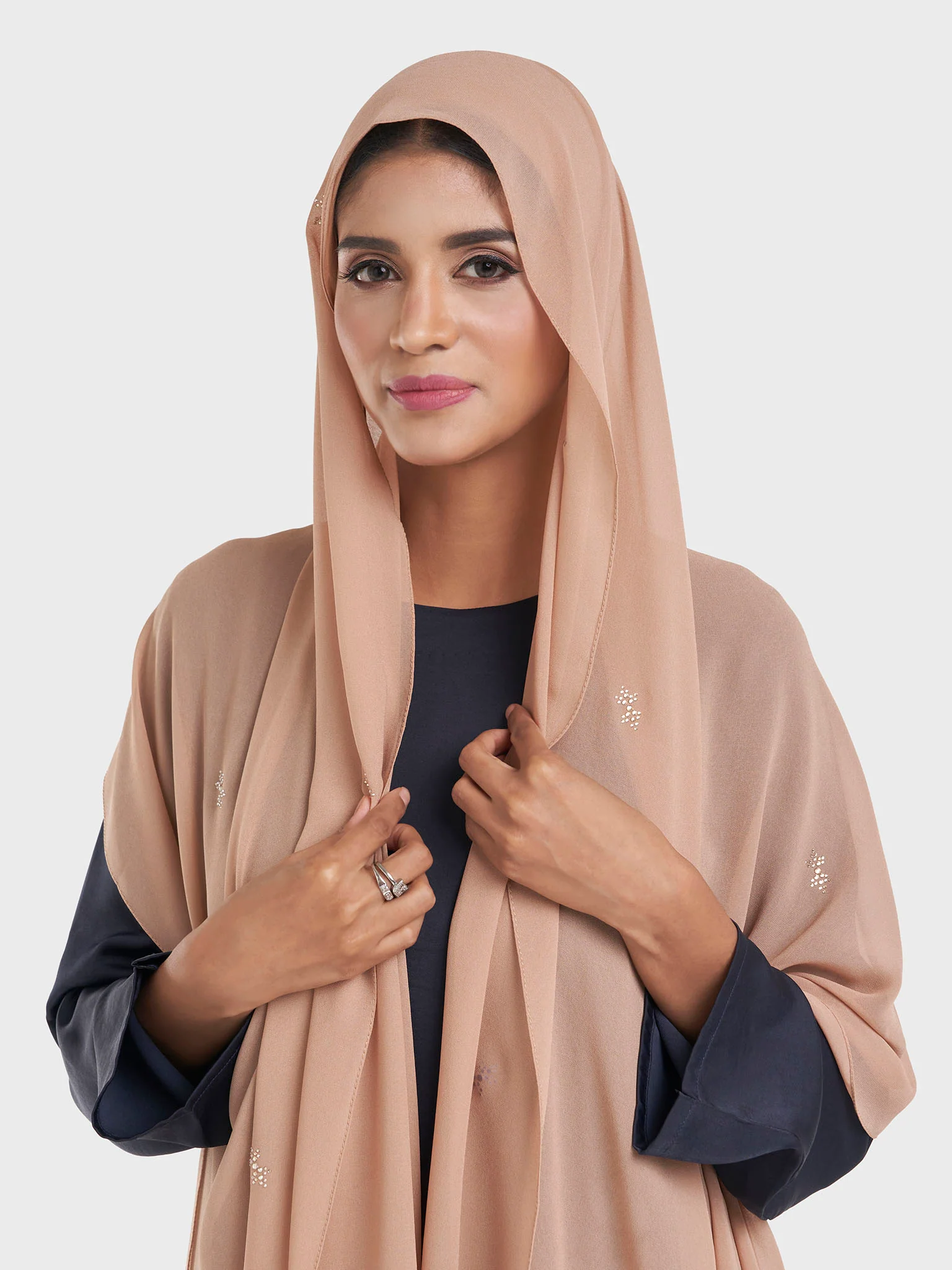 Chiffon All Over Stone Motif Hijab (KP18204L) - Image 16